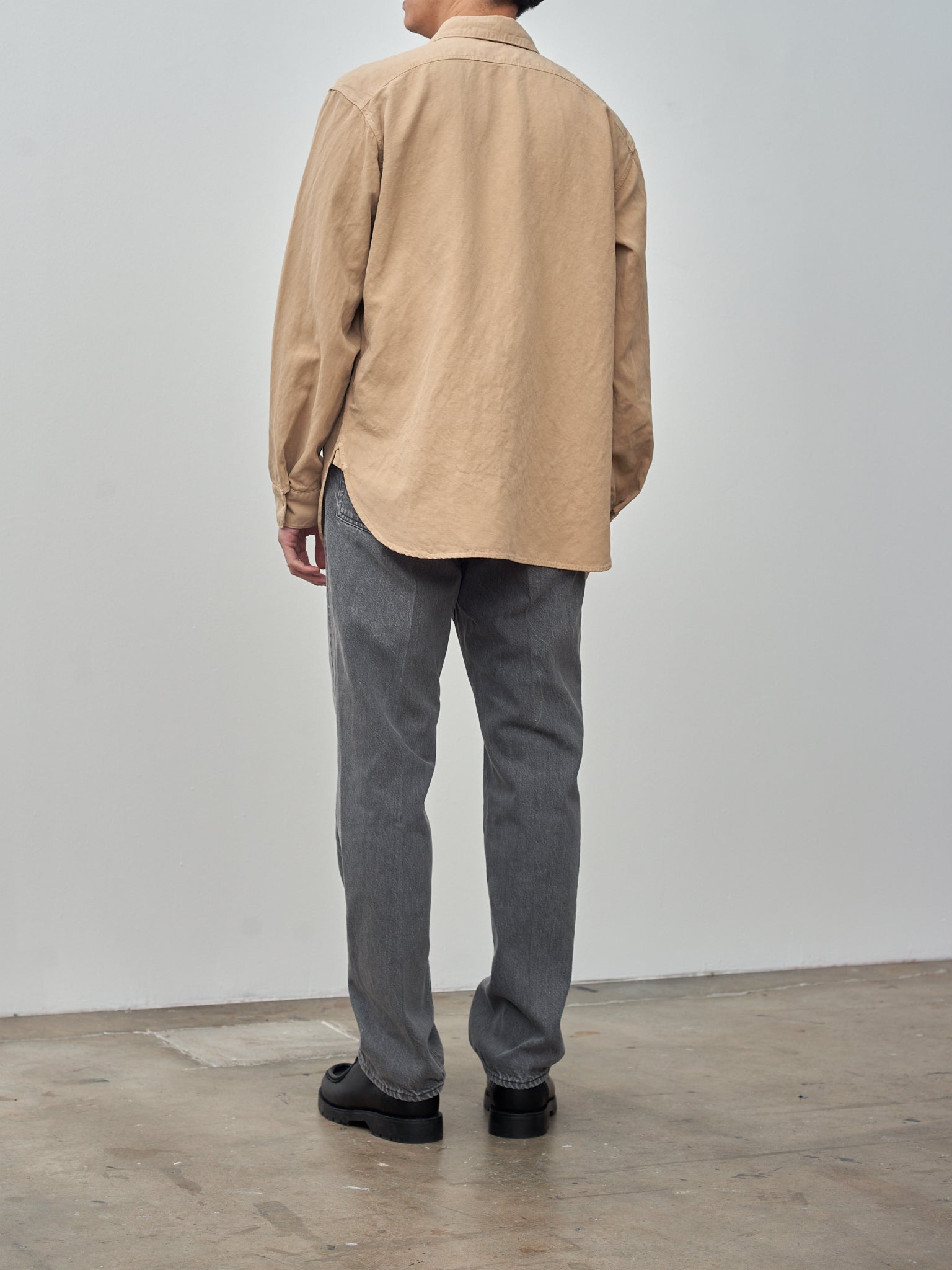 Namu Shop - Kaptain Sunshine Skate Shoecut Denim Pants - Black Vintage Wash