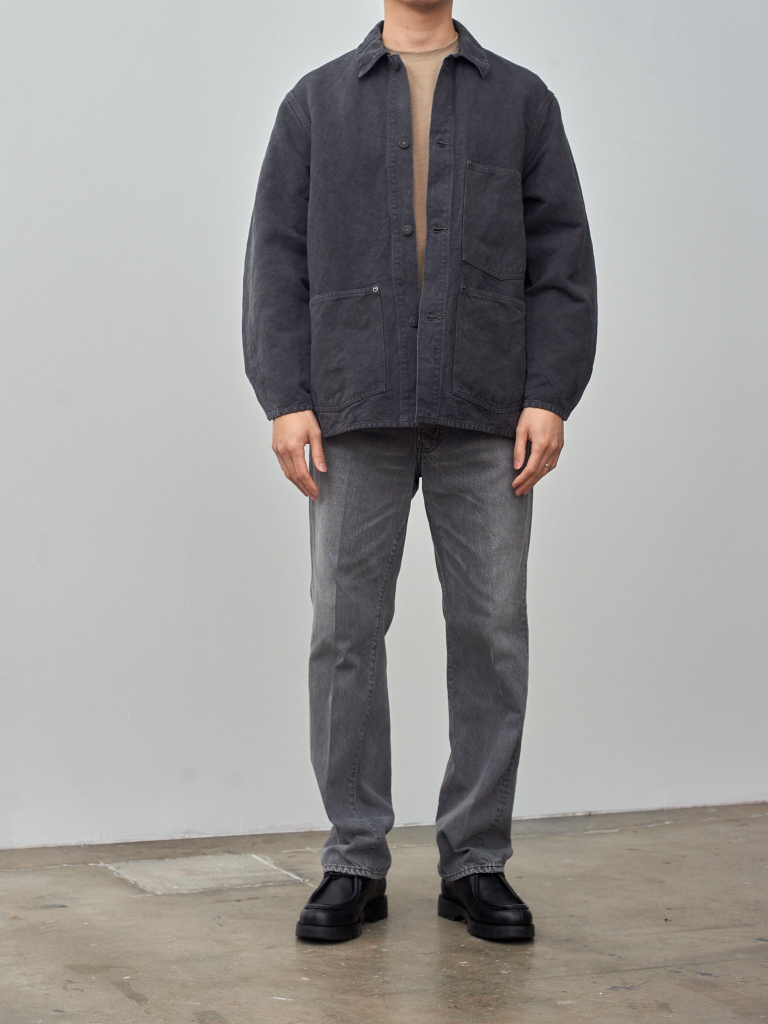 Namu Shop - Kaptain Sunshine Coverall Jacket - Ink Black