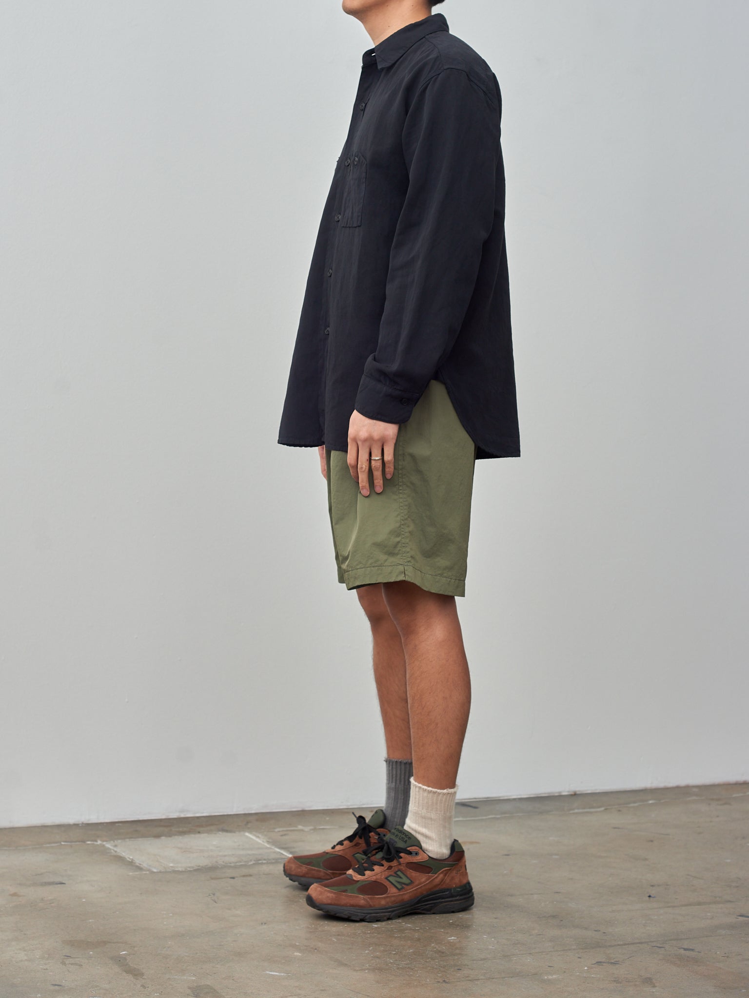 Namu Shop - Kaptain Sunshine Trainer Short Pants - Olive