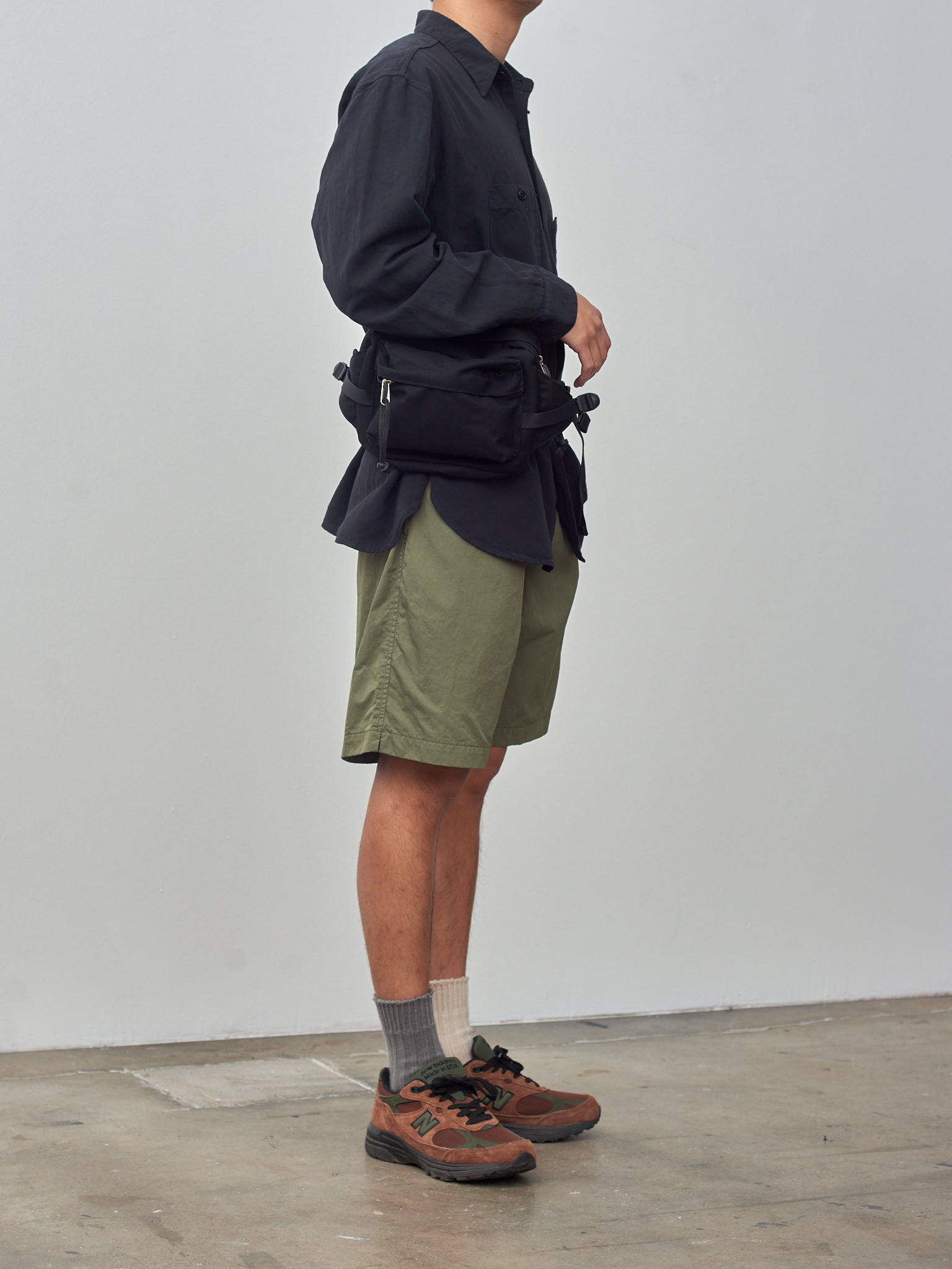 Namu Shop - Kaptain Sunshine Trainer Short Pants - Olive