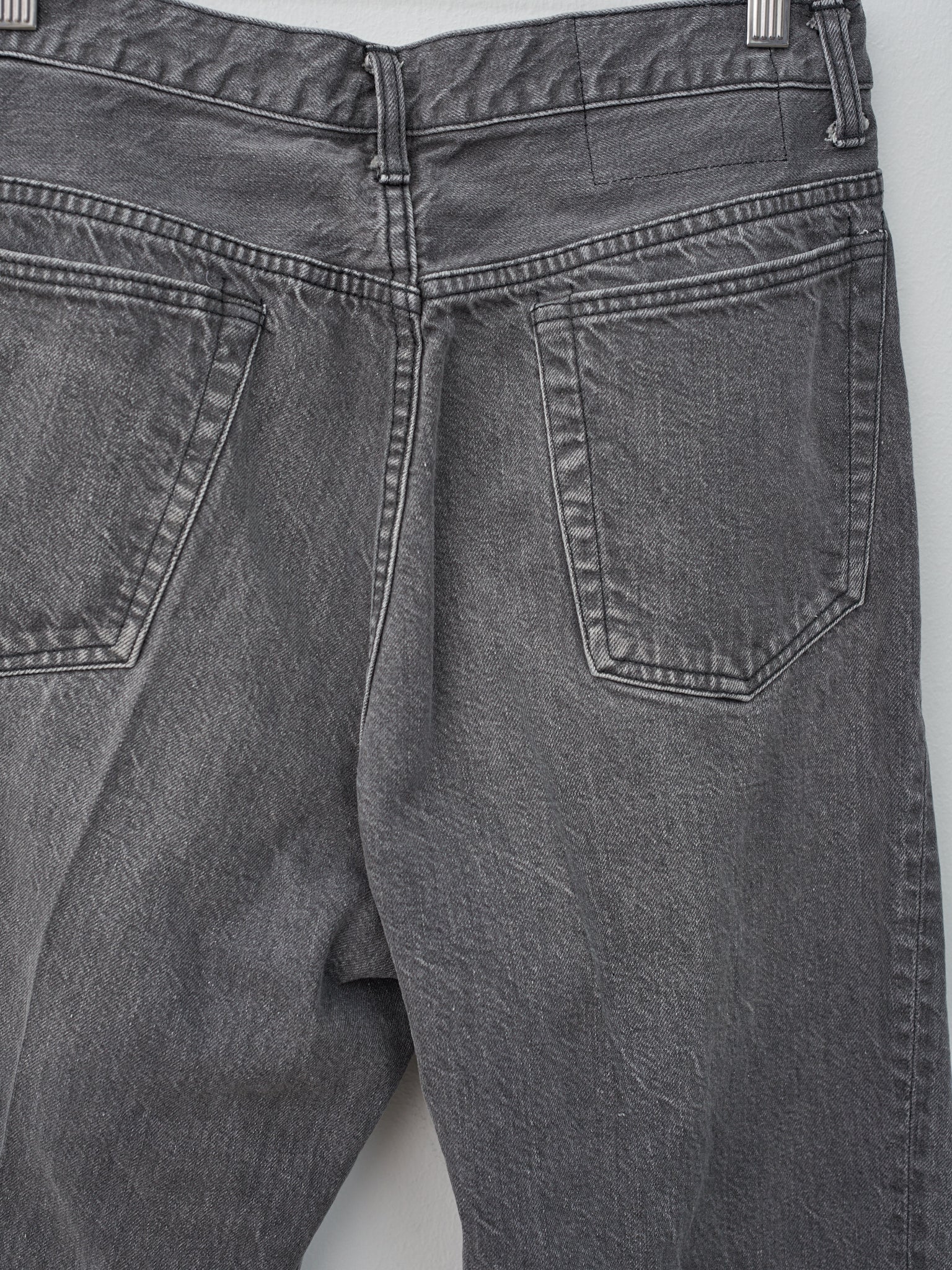 Namu Shop - Kaptain Sunshine Skate Shoecut Denim Pants - Black Vintage Wash