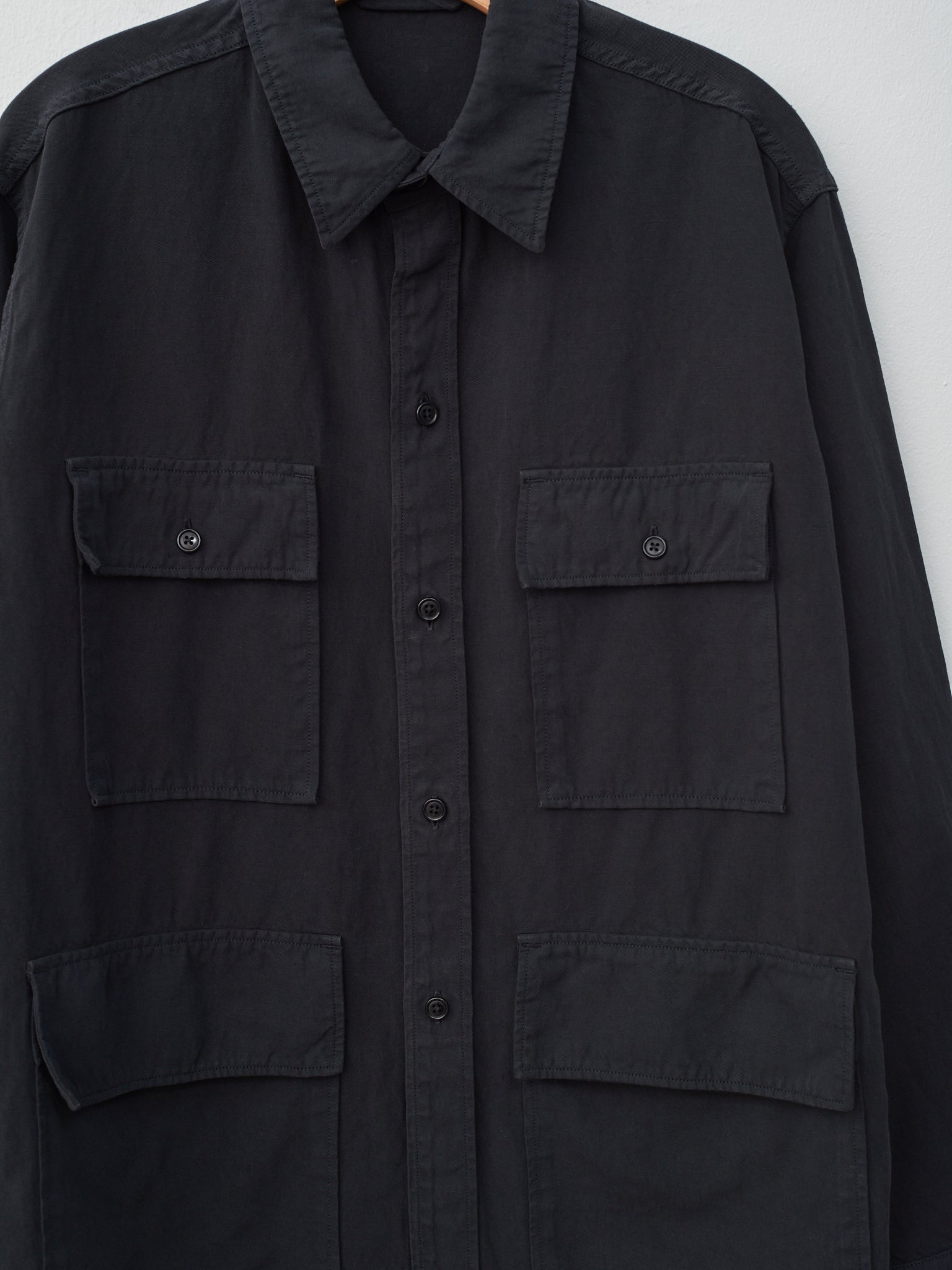Namu Shop - Kaptain Sunshine Safari Shirt Jacket - Black