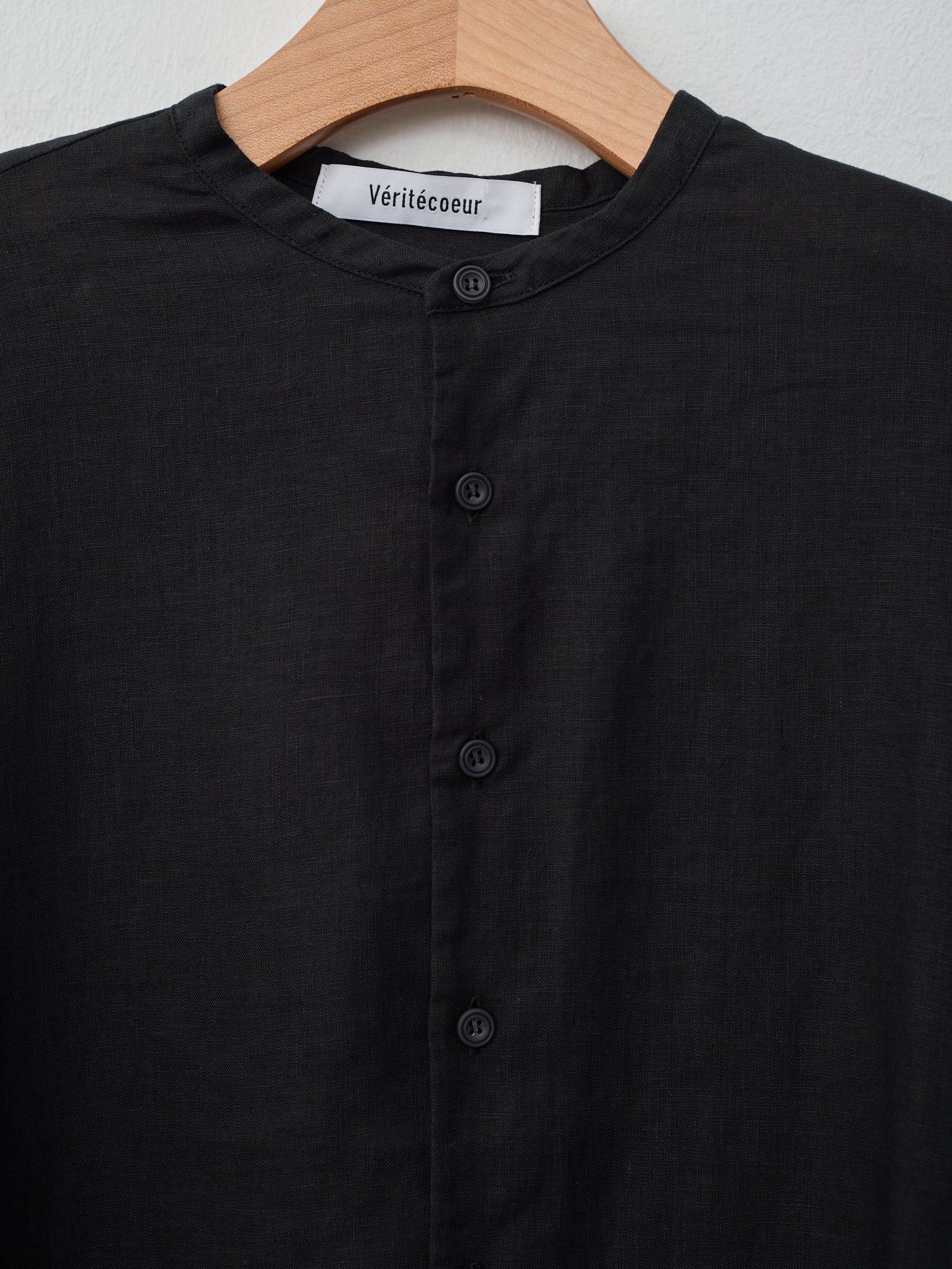 Namu Shop - Veritecoeur Gathered Blouse - Black