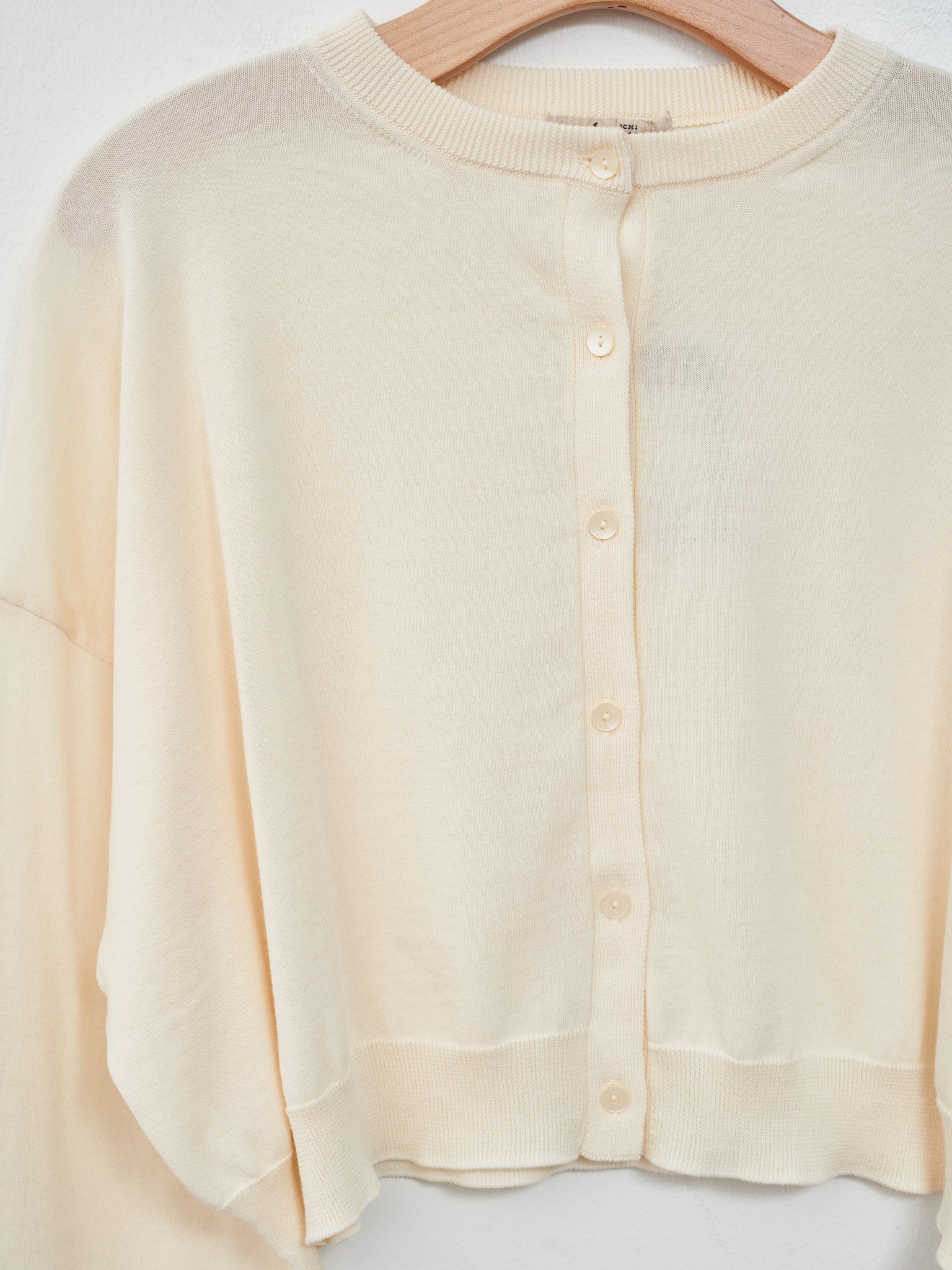 Namu Shop - Ichi Wholegarment Cardigan - Ivory