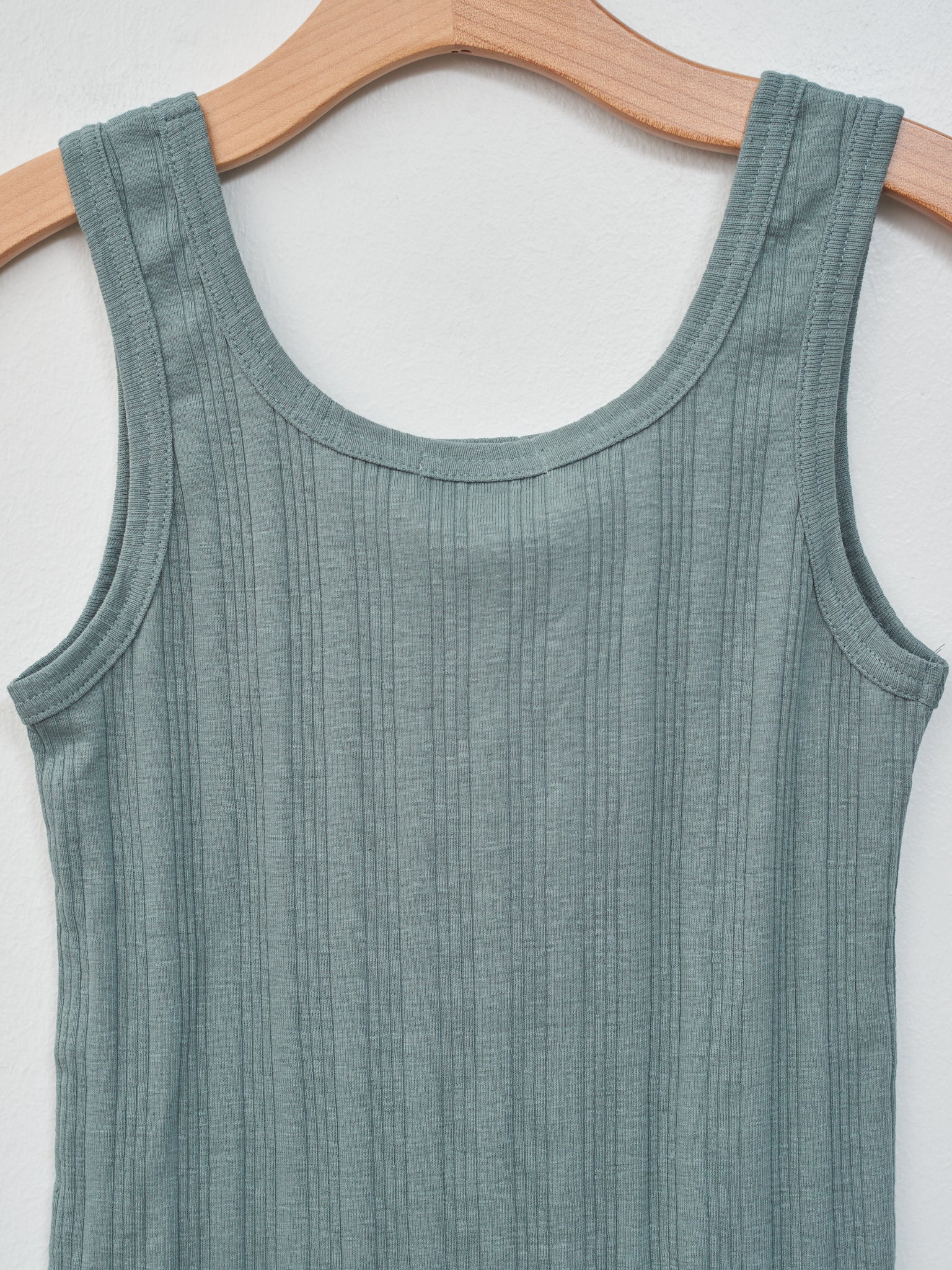 Namu Shop - Ichi Vintage Cotton Stripe Tanktop - Grayish Blue