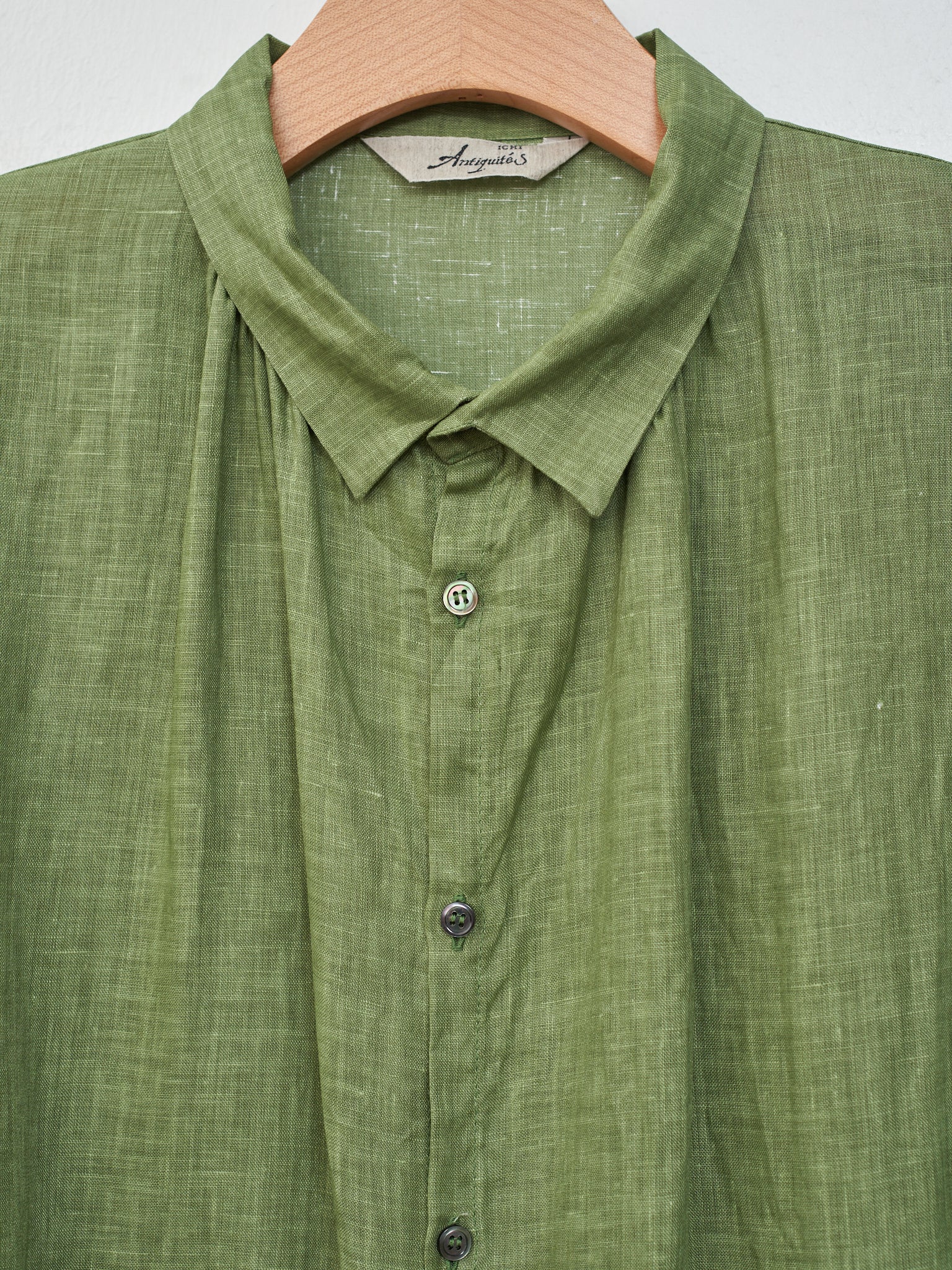 Namu Shop - Ichi Color Linen Dress - Green