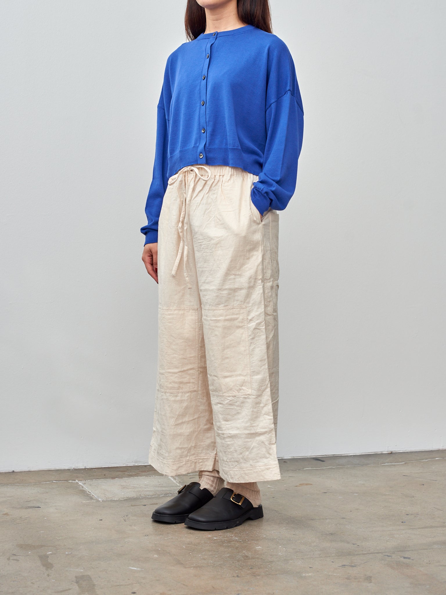 Namu Shop - Ichi Wholegarment Cardigan - Blue