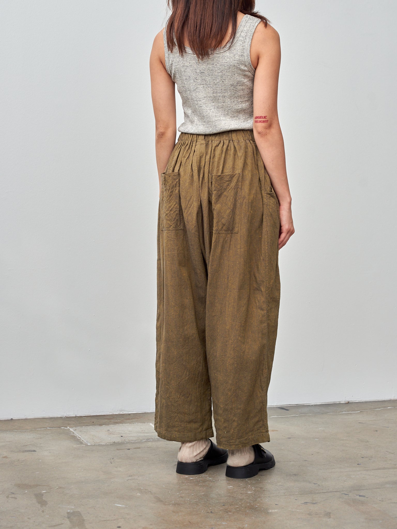 Namu Shop - Ichi Vintage Cotton Stripe Tanktop - Gray
