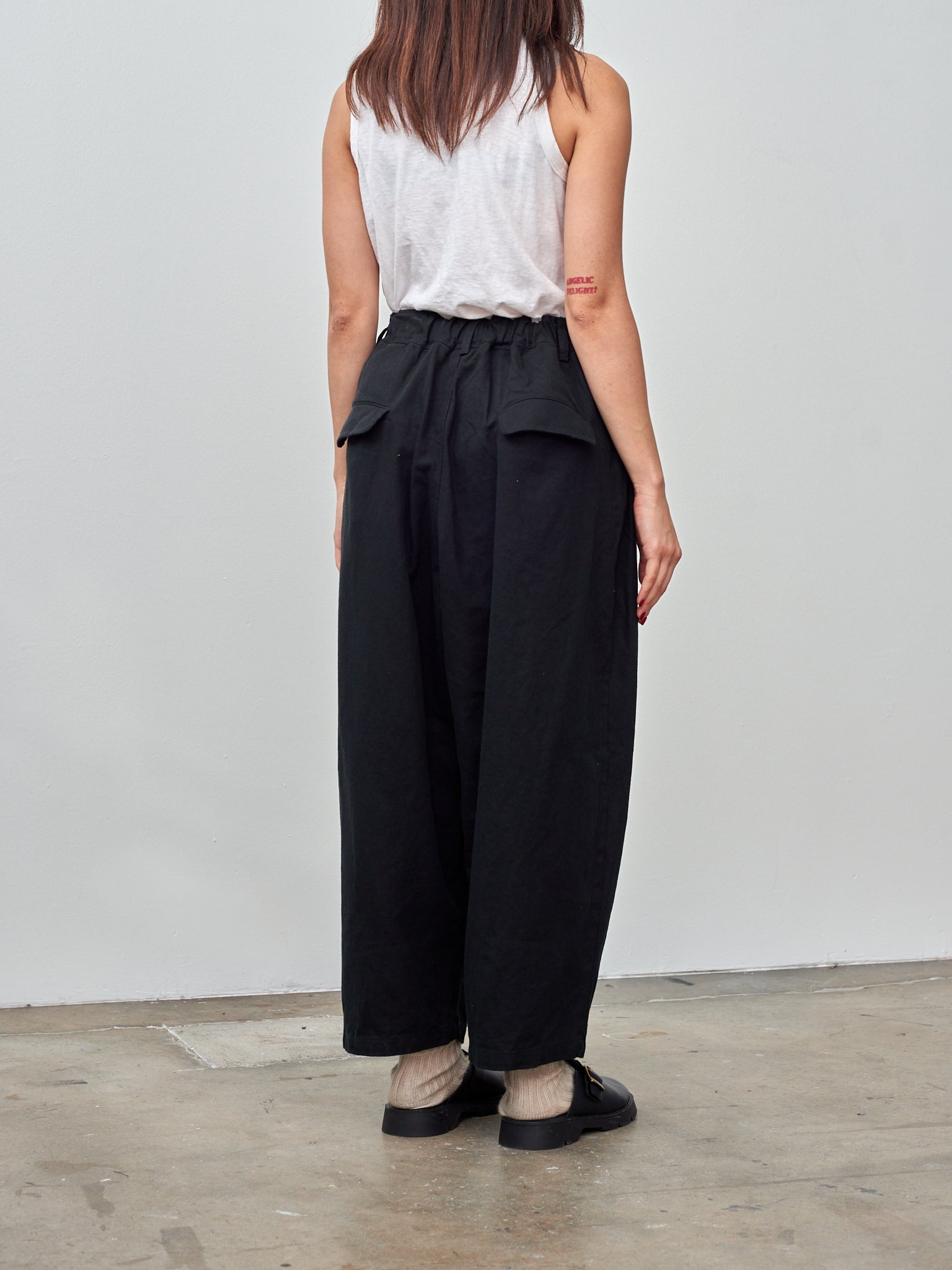 Namu Shop - Ichi Cotton Linen Pants - Black
