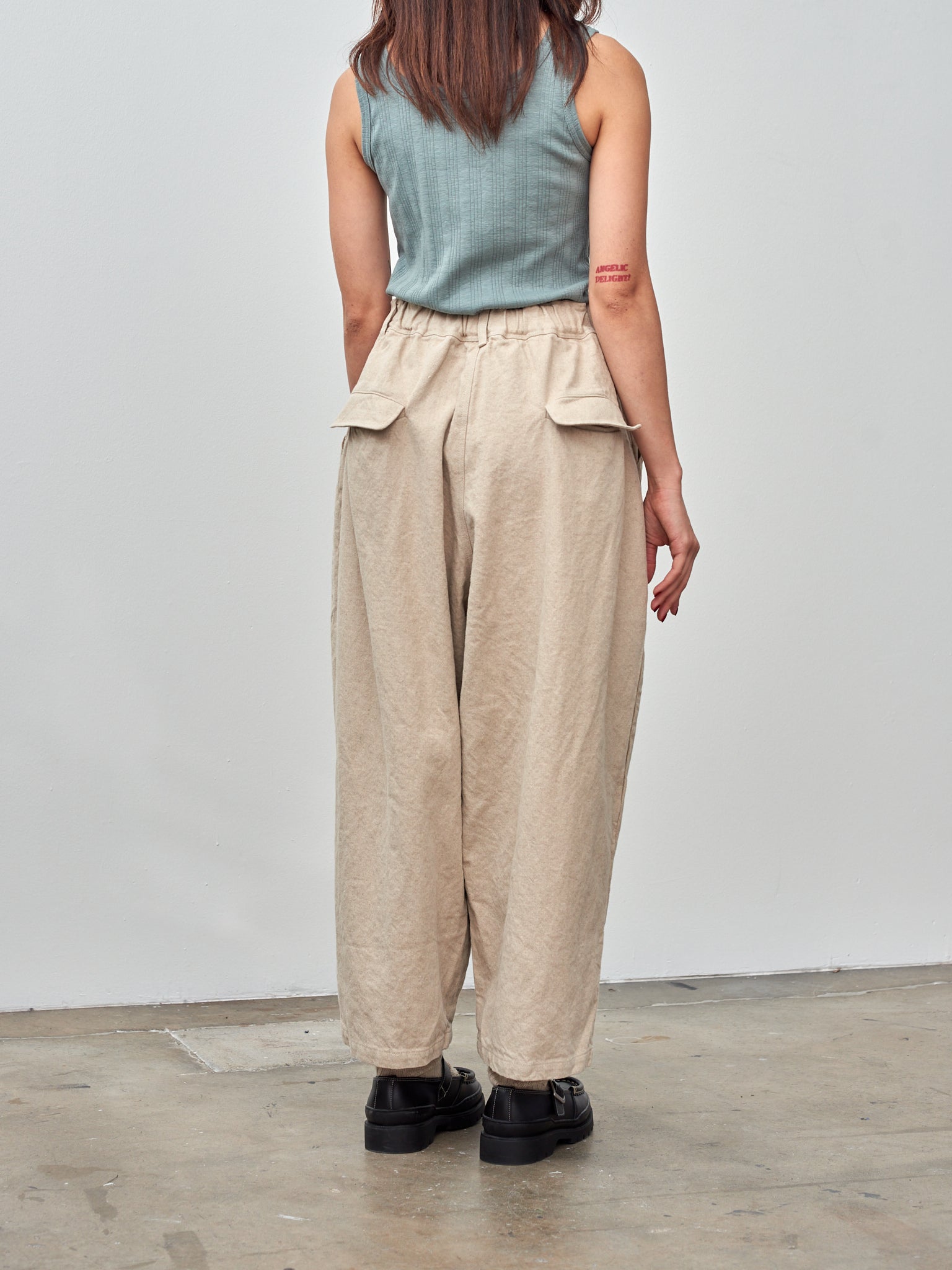 Namu Shop - Ichi Vintage Cotton Stripe Tanktop - Grayish Blue
