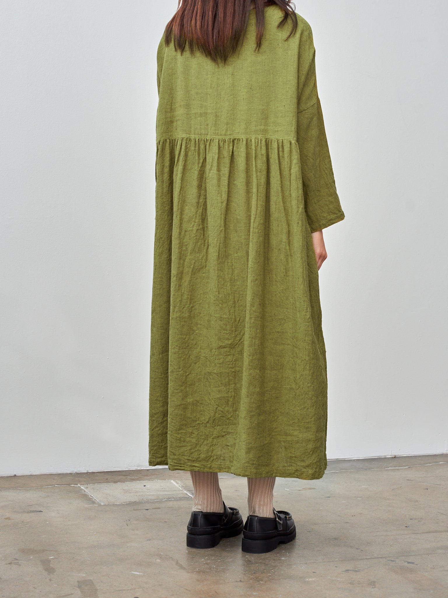 Namu Shop - Ichi Herringbone Dress - Yellow