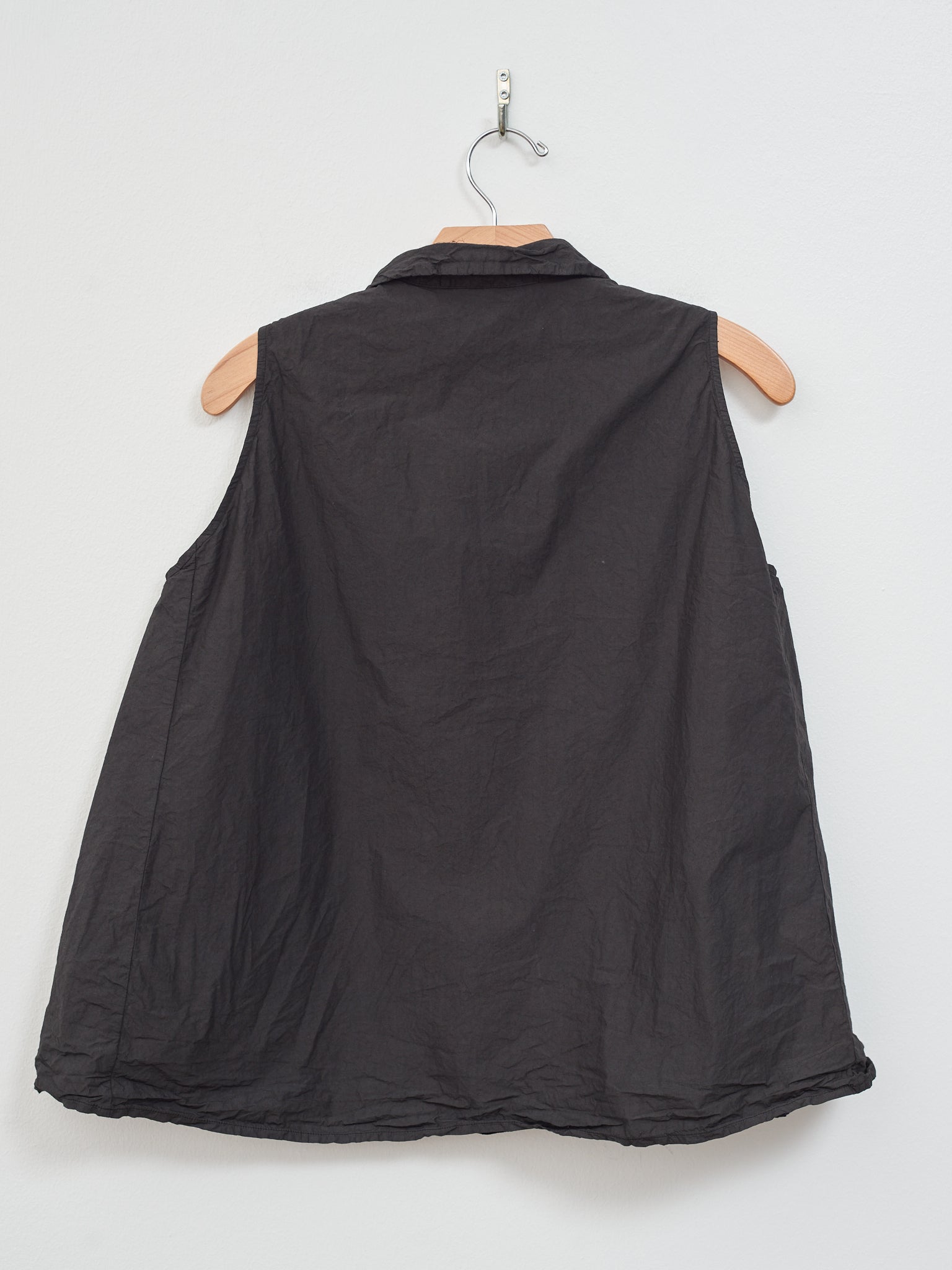 Namu Shop - Album di Famiglia Sleeveless Collar Shirt TC - Black