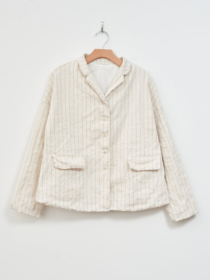 Namu Shop - Album di Famiglia Pinstripe Loose Blazer - Natural
