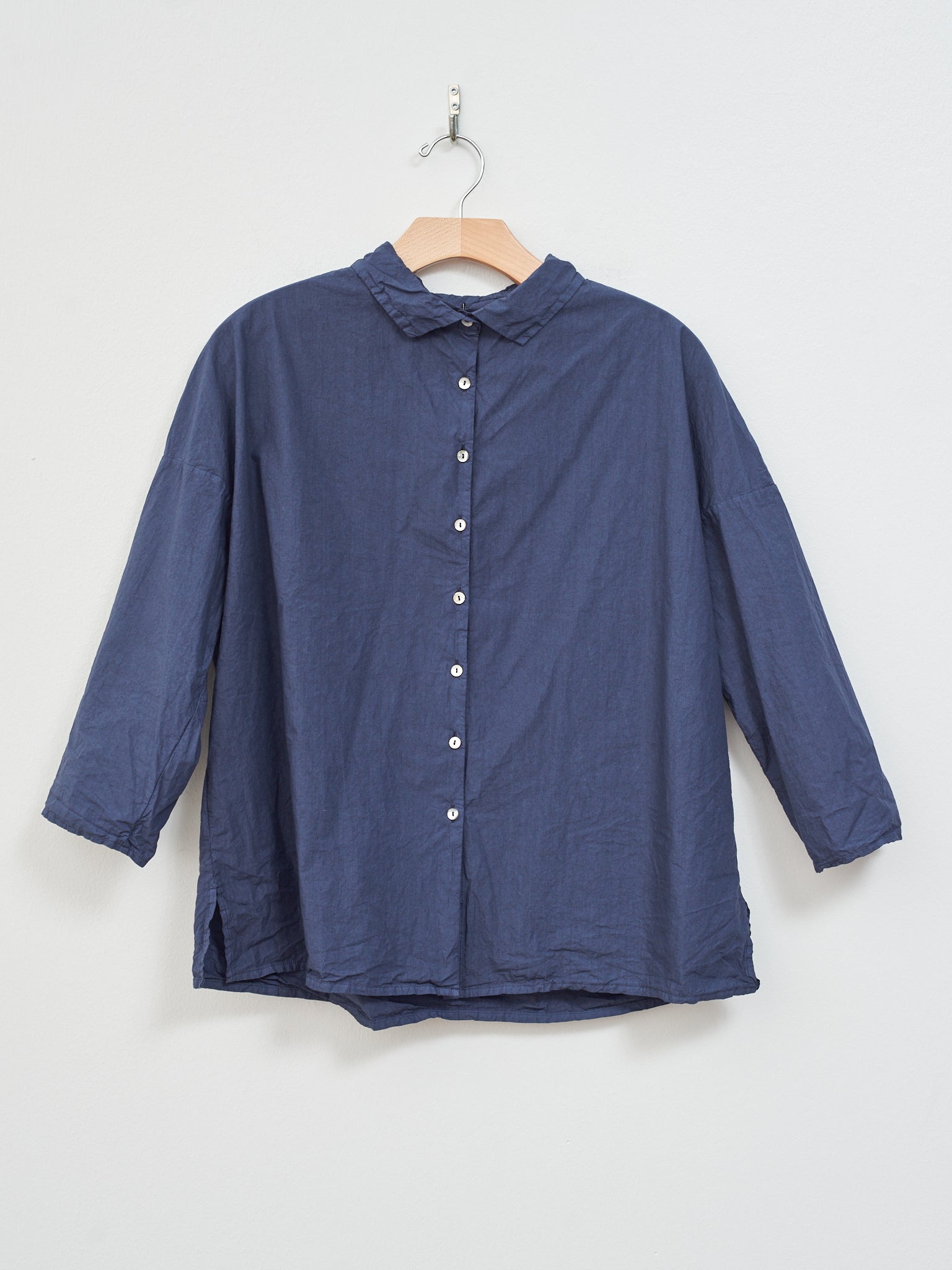 Namu Shop - Album di Famiglia Short Collar Shirt TC - Navy
