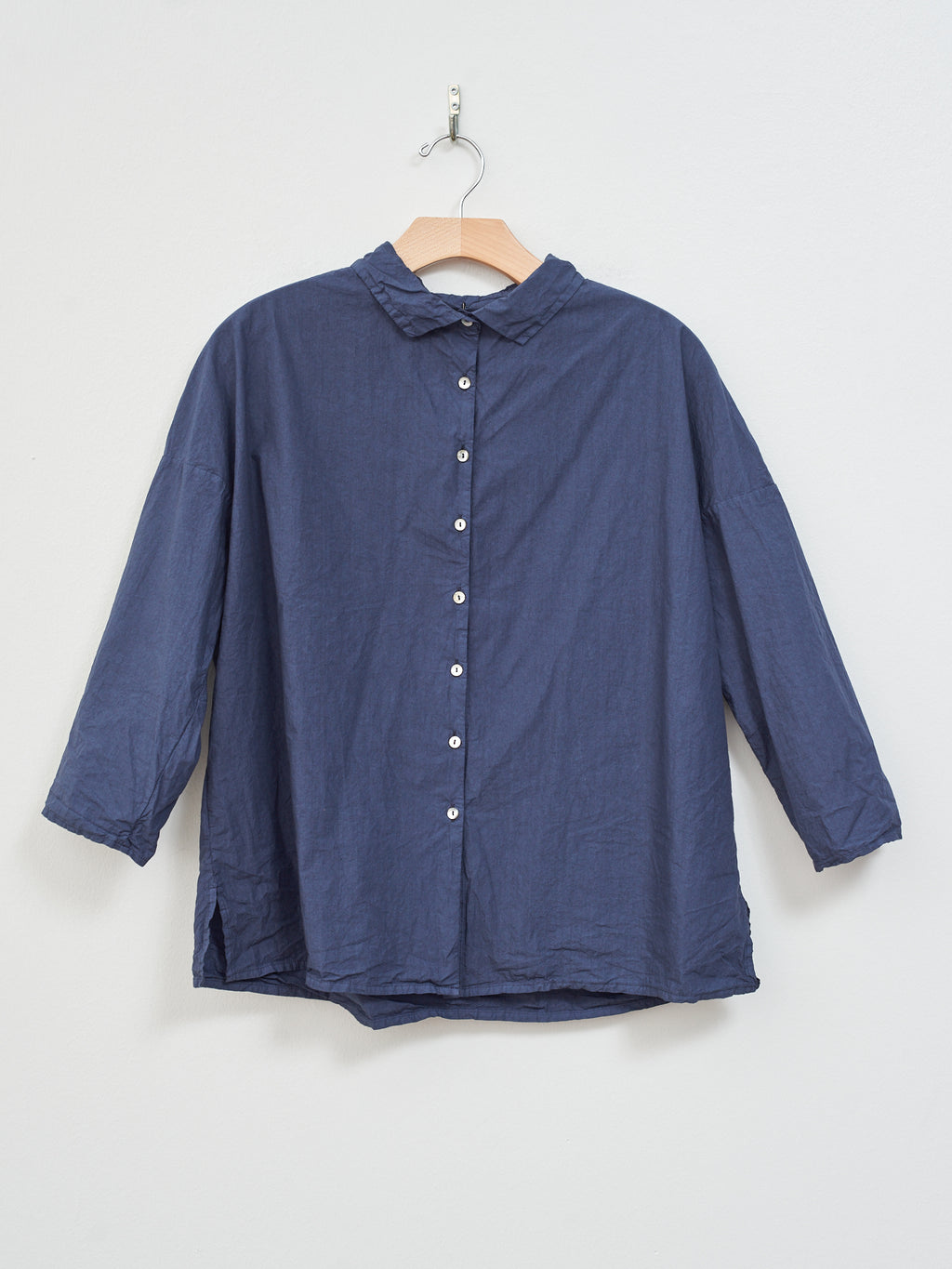Namu Shop - Album di Famiglia Short Collar Shirt TC - Navy