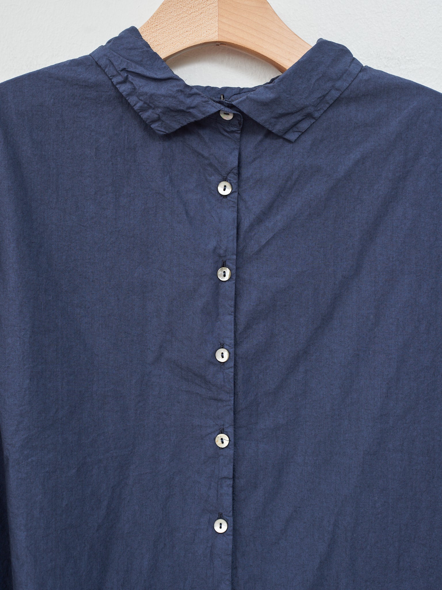 Namu Shop - Album di Famiglia Short Collar Shirt TC - Navy