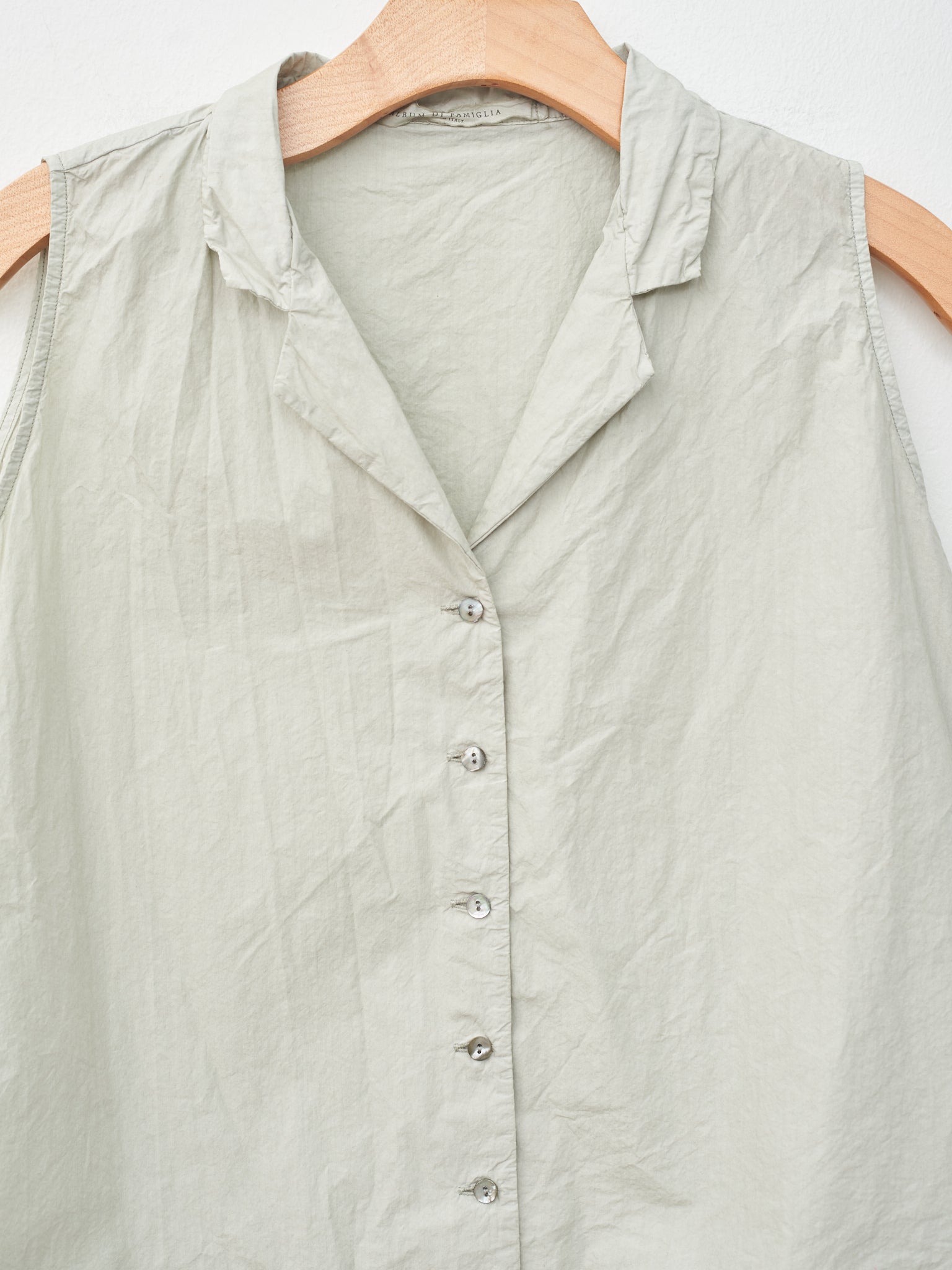 Namu Shop - Album di Famiglia Sleeveless Collar Shirt TC - Almond
