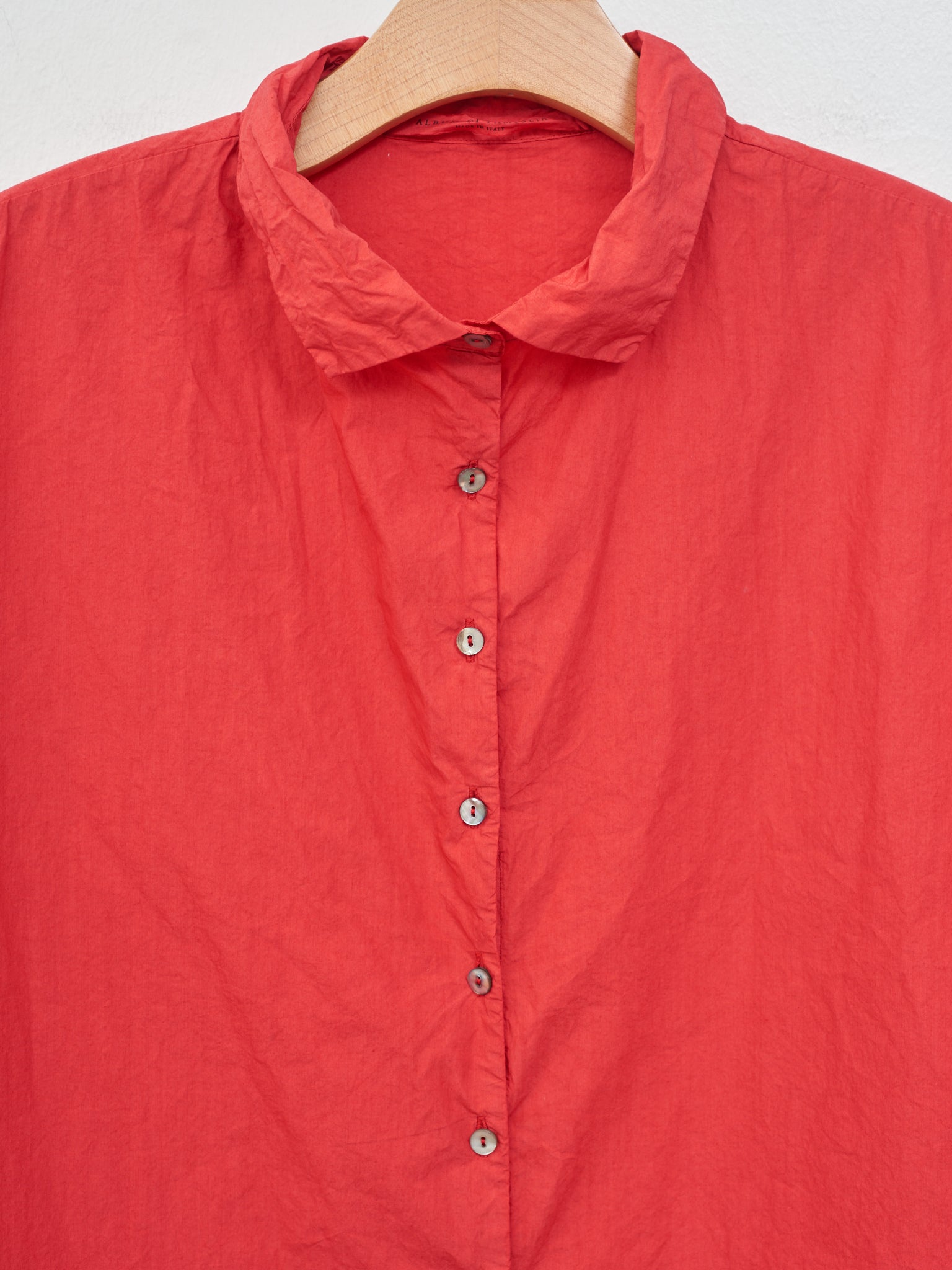 Namu Shop - Album di Famiglia Short Collar Shirt TC - Poppy Red