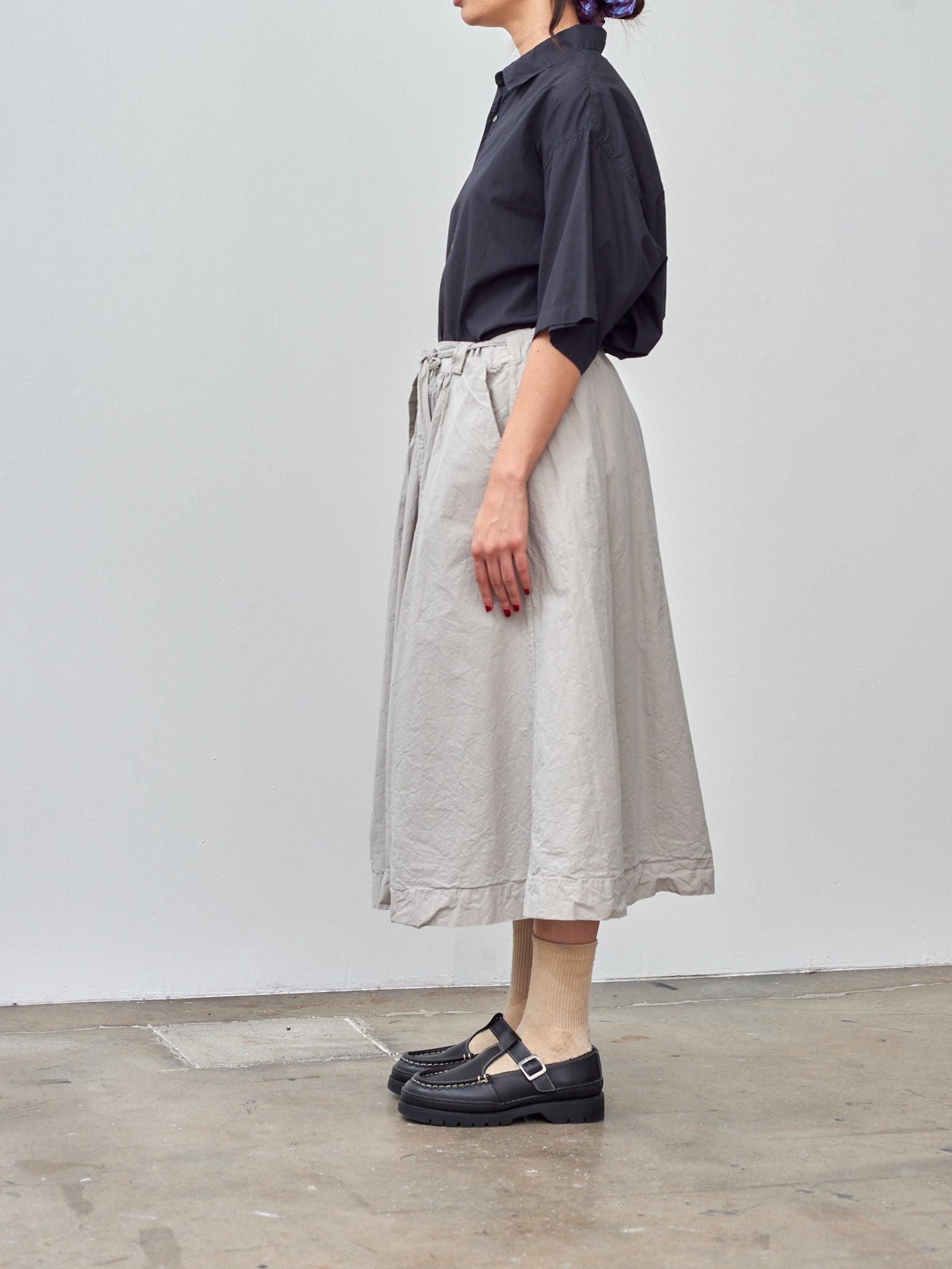 Namu Shop - Veritecoeur Daily Skirt - Smoke Gray