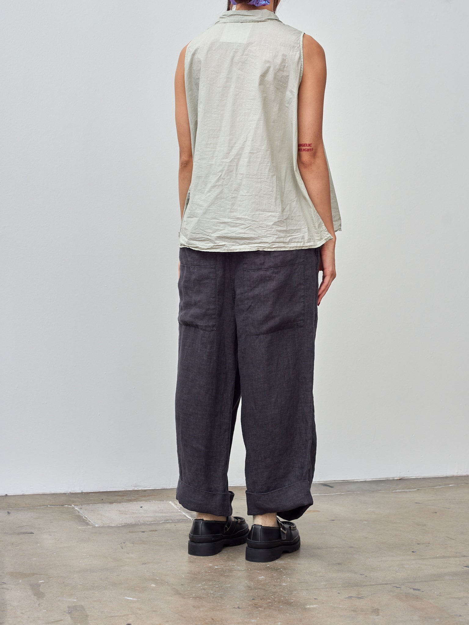 Namu Shop - Album di Famiglia Sleeveless Collar Shirt TC - Almond