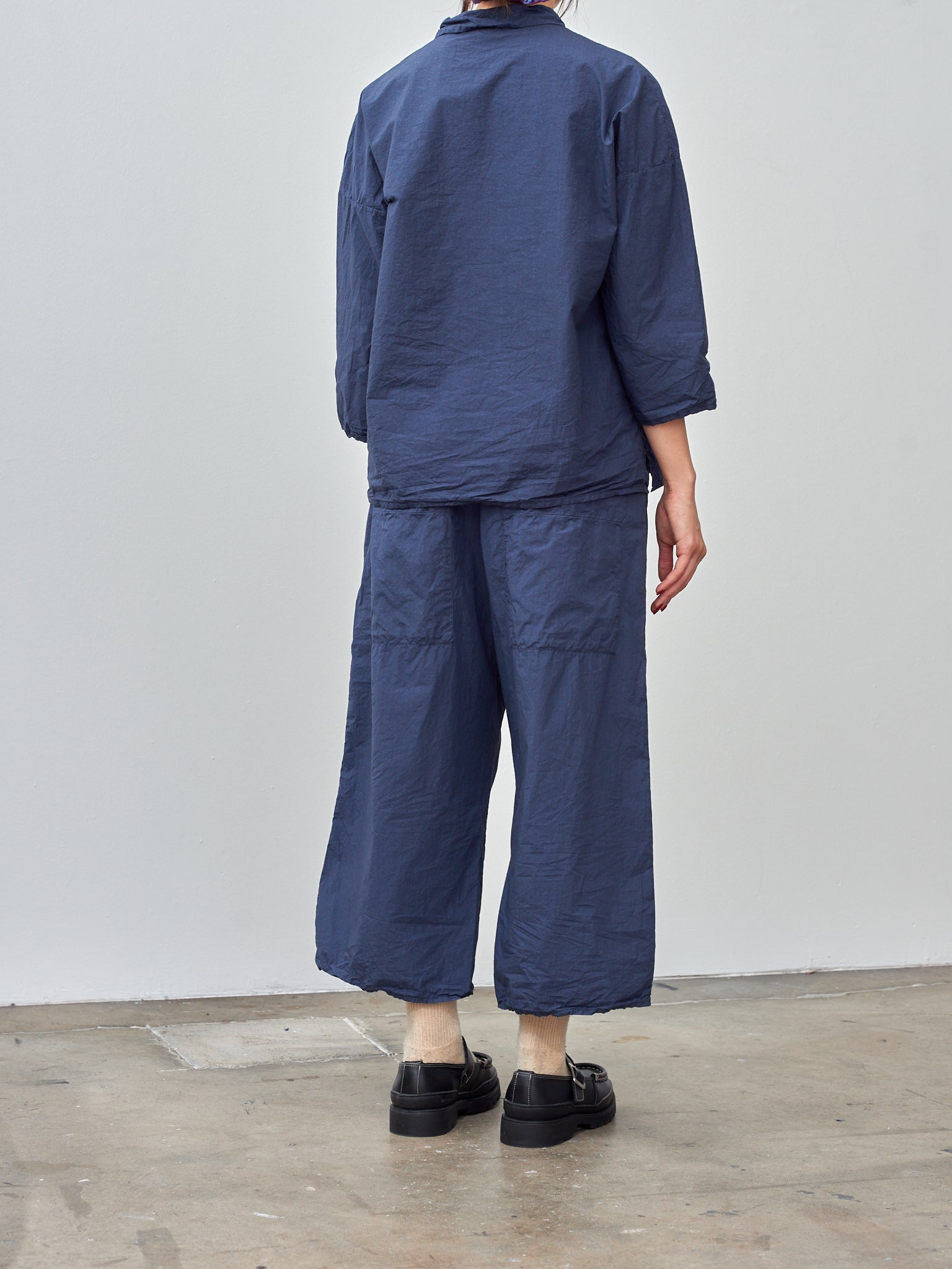 Namu Shop - Album di Famiglia Short Collar Shirt TC - Navy