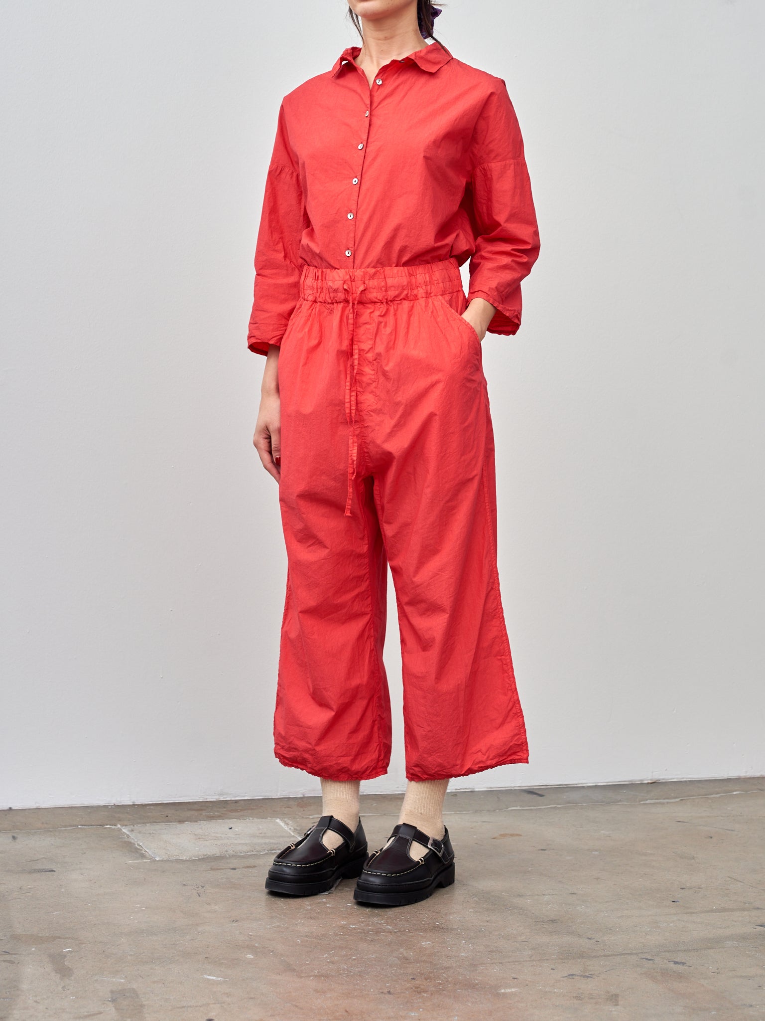 Namu Shop - Album di Famiglia Wide & Short Trousers TC - Poppy Red
