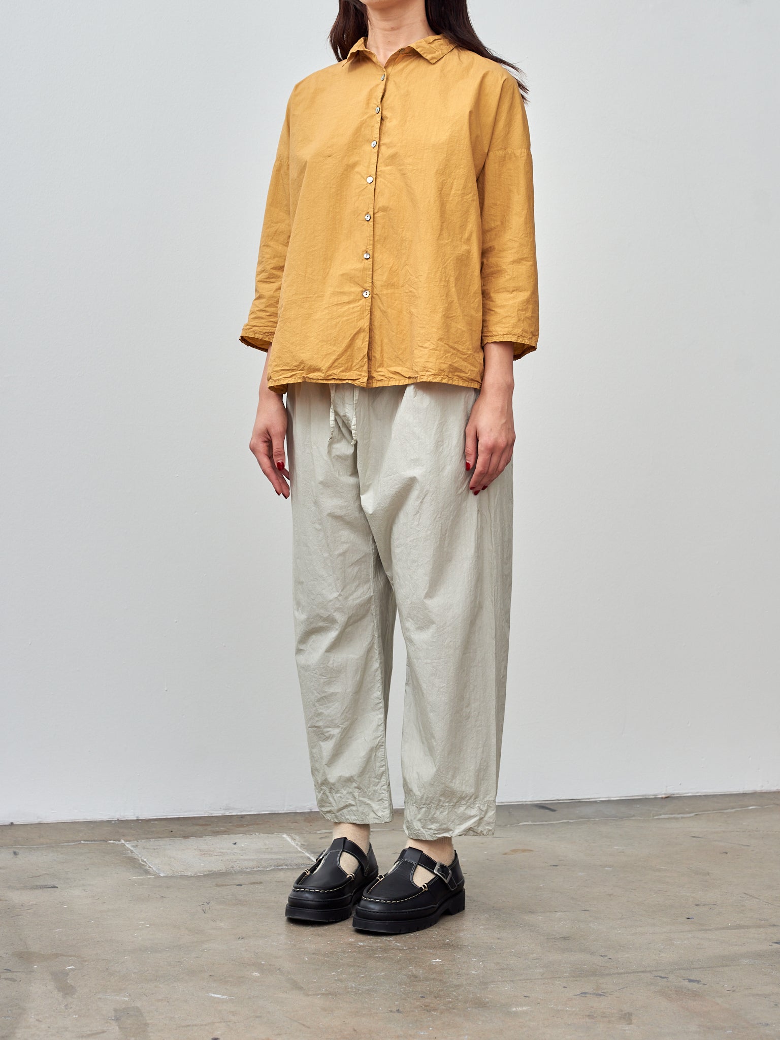 Namu Shop - Album di Famiglia Short Collar Shirt TC - Sun Yellow