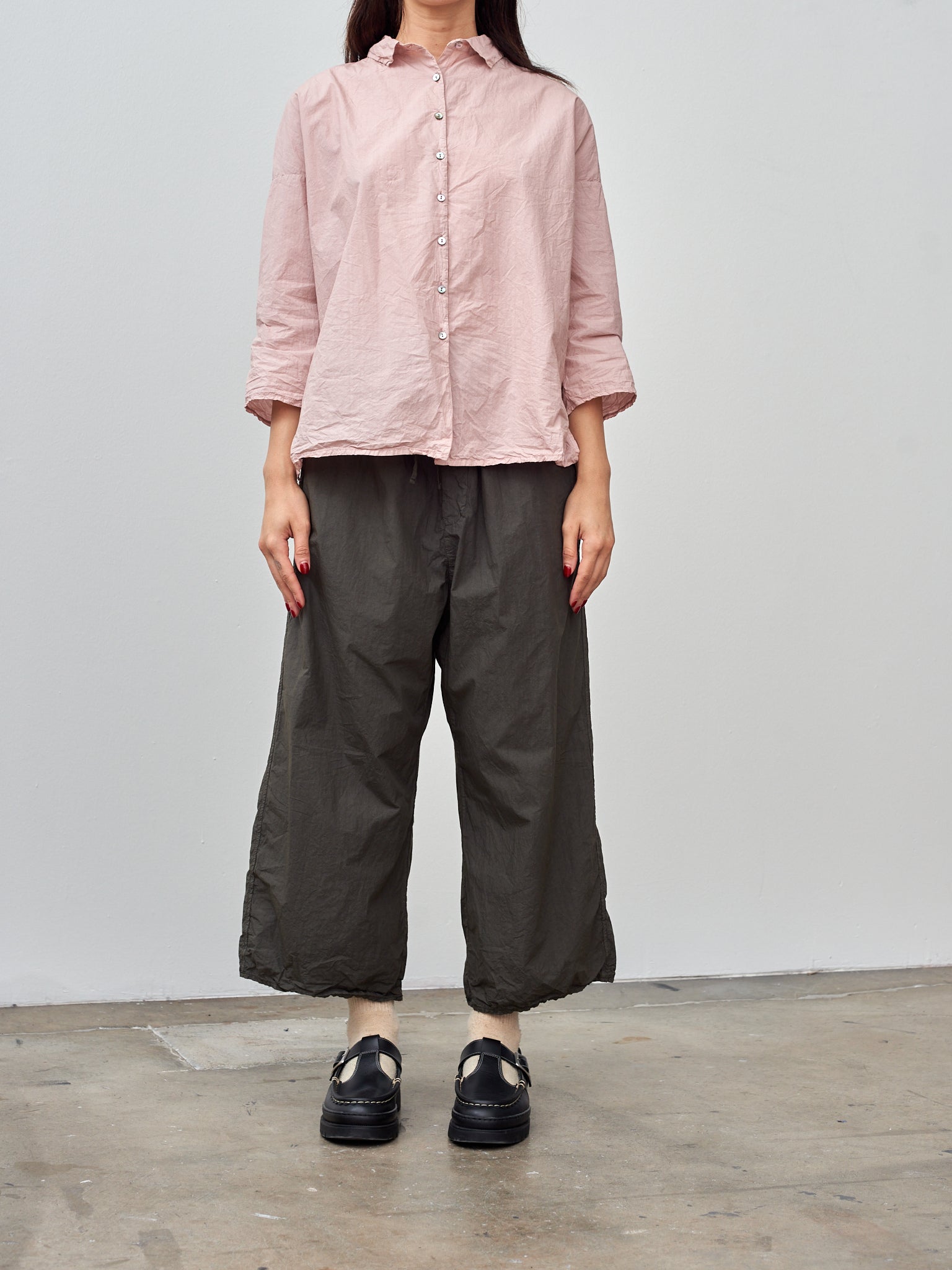 Namu Shop - Album di Famiglia Short Collar Shirt TC - Petal Pink