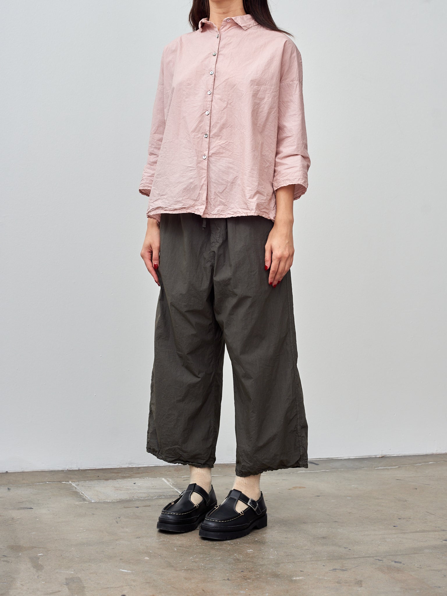 Namu Shop - Album di Famiglia Short Collar Shirt TC - Petal Pink