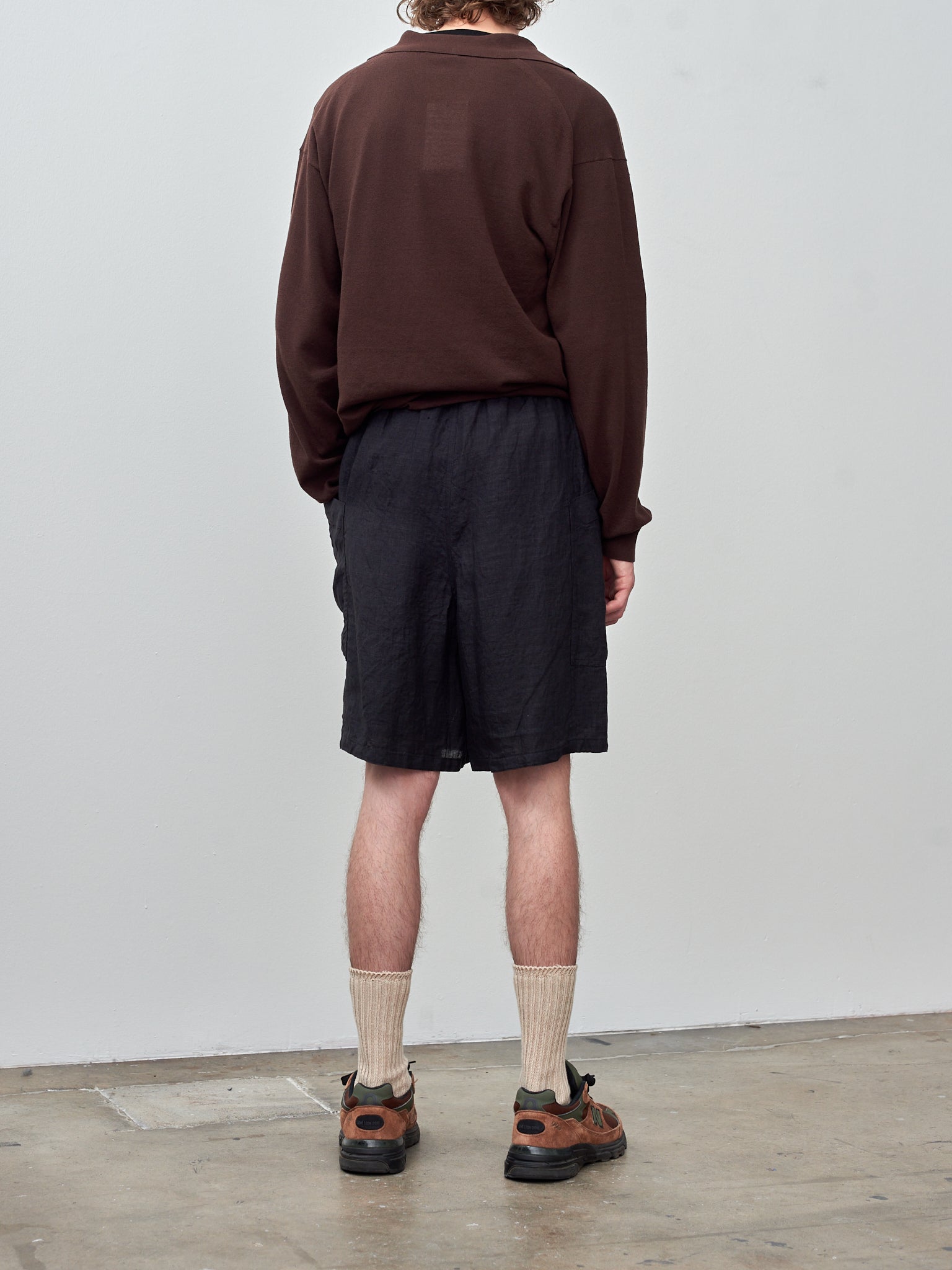 Namu Shop - Yleve Els Organic Cotton Knit Polo - Brown