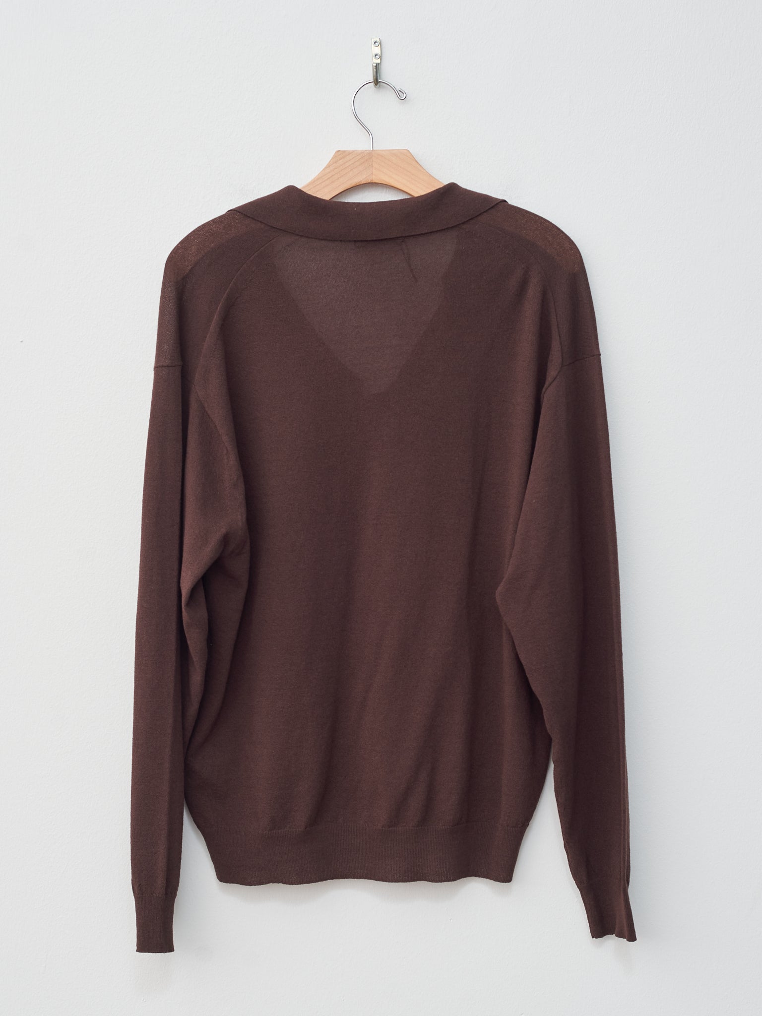 Namu Shop - Yleve Els Organic Cotton Knit Polo - Brown
