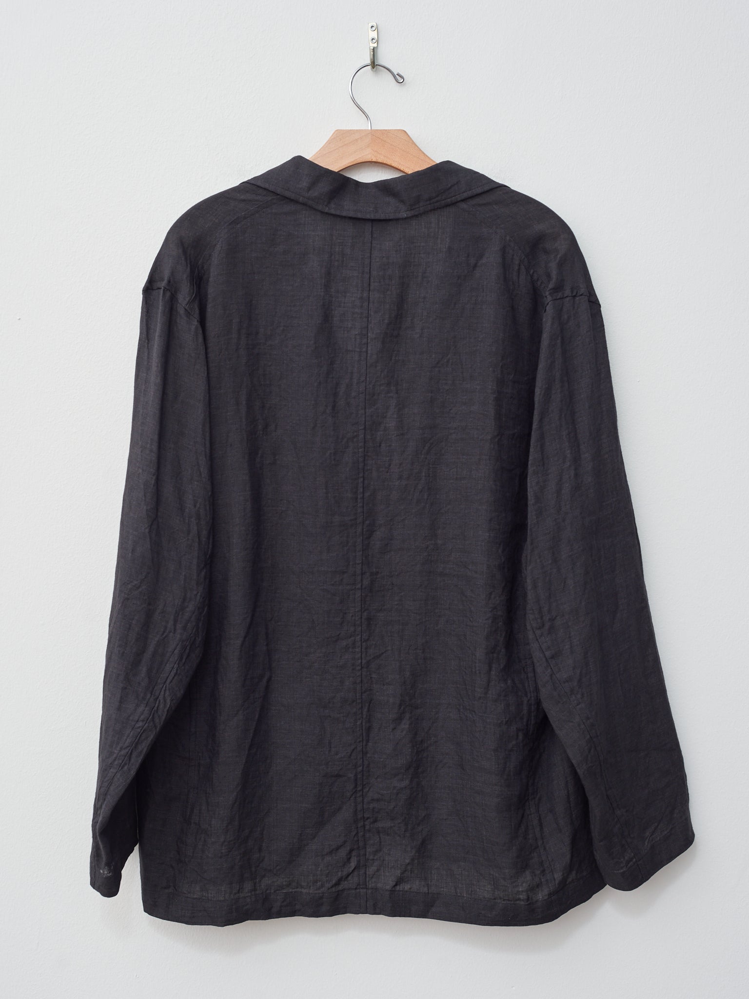 Namu Shop - Yleve Linen Poplin Blazer - Black