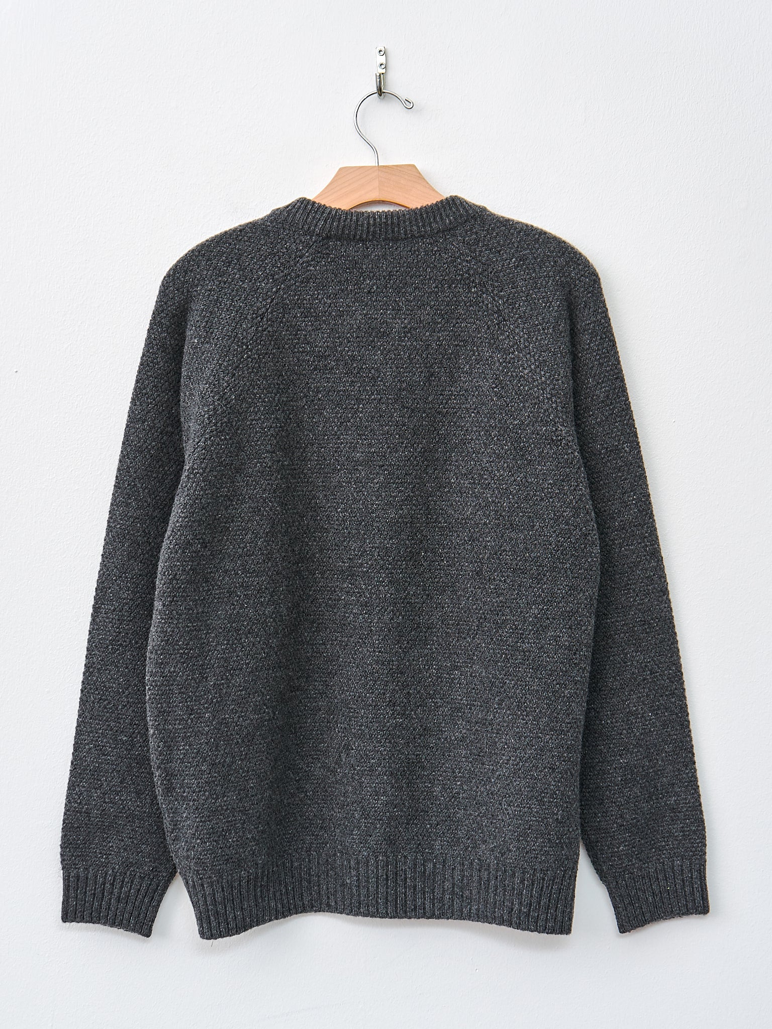 Namu Shop - Aton Lambswool Crewneck Sweater - Charcoal Gray