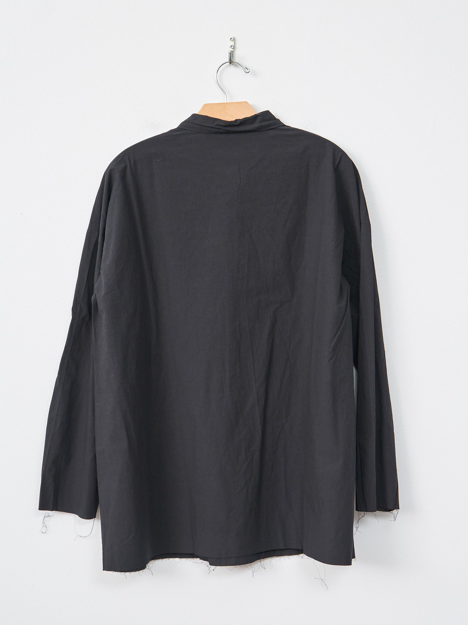 Namu Shop - Album di Famiglia Wrinkled Collar Shirt - Black