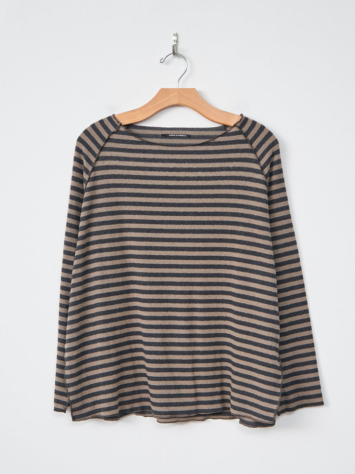 Namu Shop - Album di Famiglia Raglan Riga JL - Slate x Beige Stripe