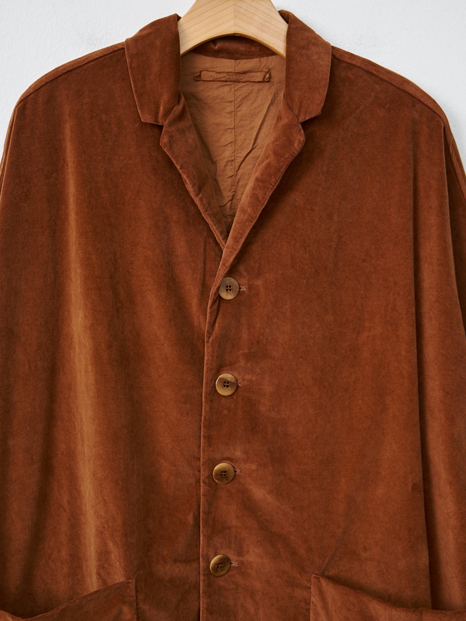 Namu Shop - Album di Famiglia Velvet Loose Coat - Rust