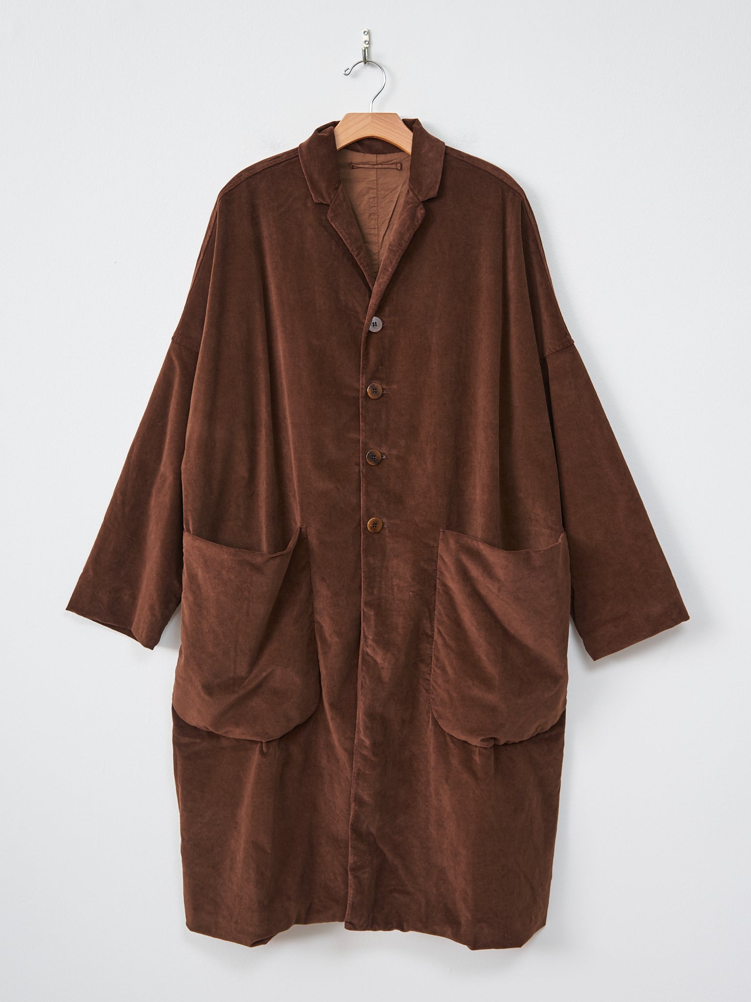 Namu Shop - Album di Famiglia Velvet Loose Coat - Coffee