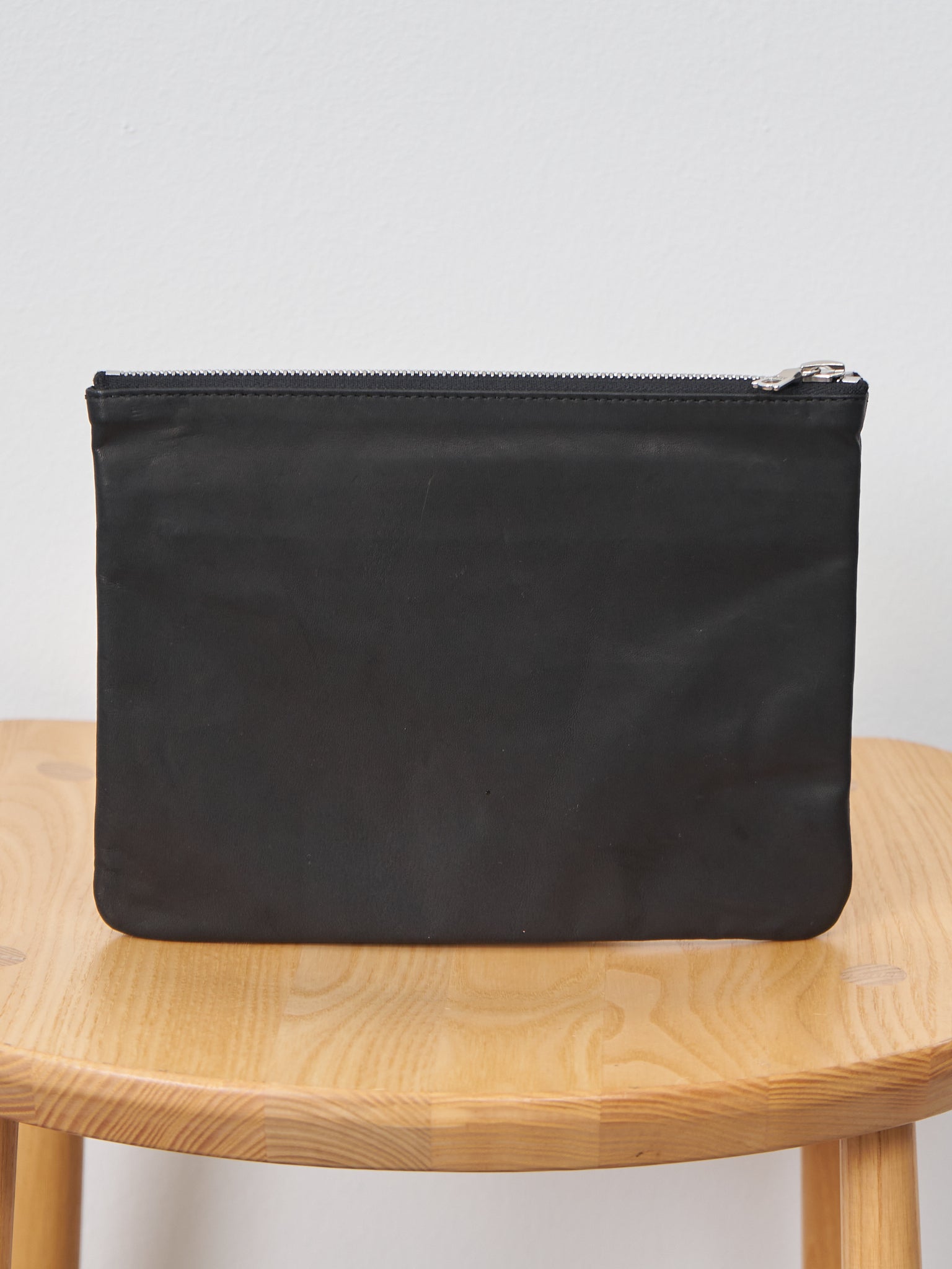 Namu Shop - Amiacalva Sandwich Leather Pouch/Wallet L - Black