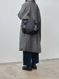 Namu Shop - Amiacalva Gabardine Messenger Bag - Black