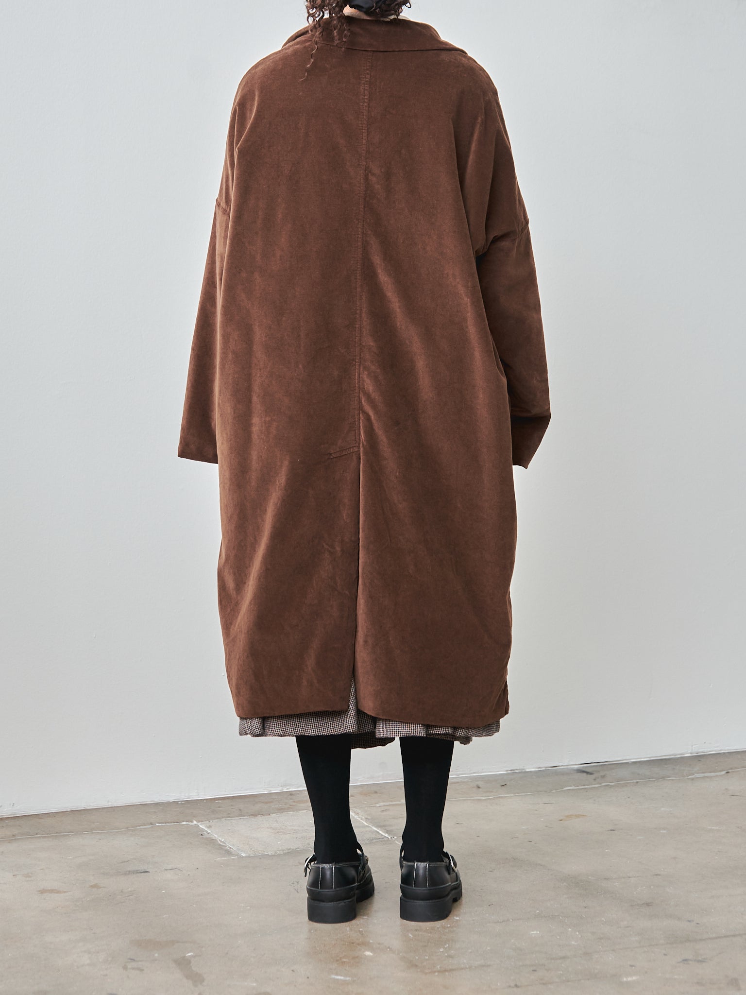 Namu Shop - Album di Famiglia Velvet Loose Coat - Coffee