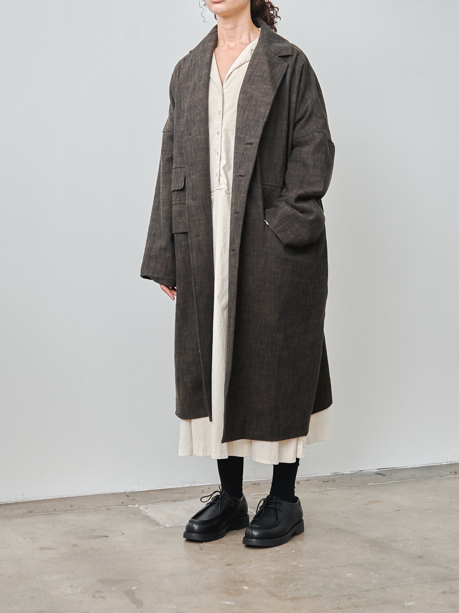 Namu Shop - Album di Famiglia Loose Coat - Cotton Wool Natte