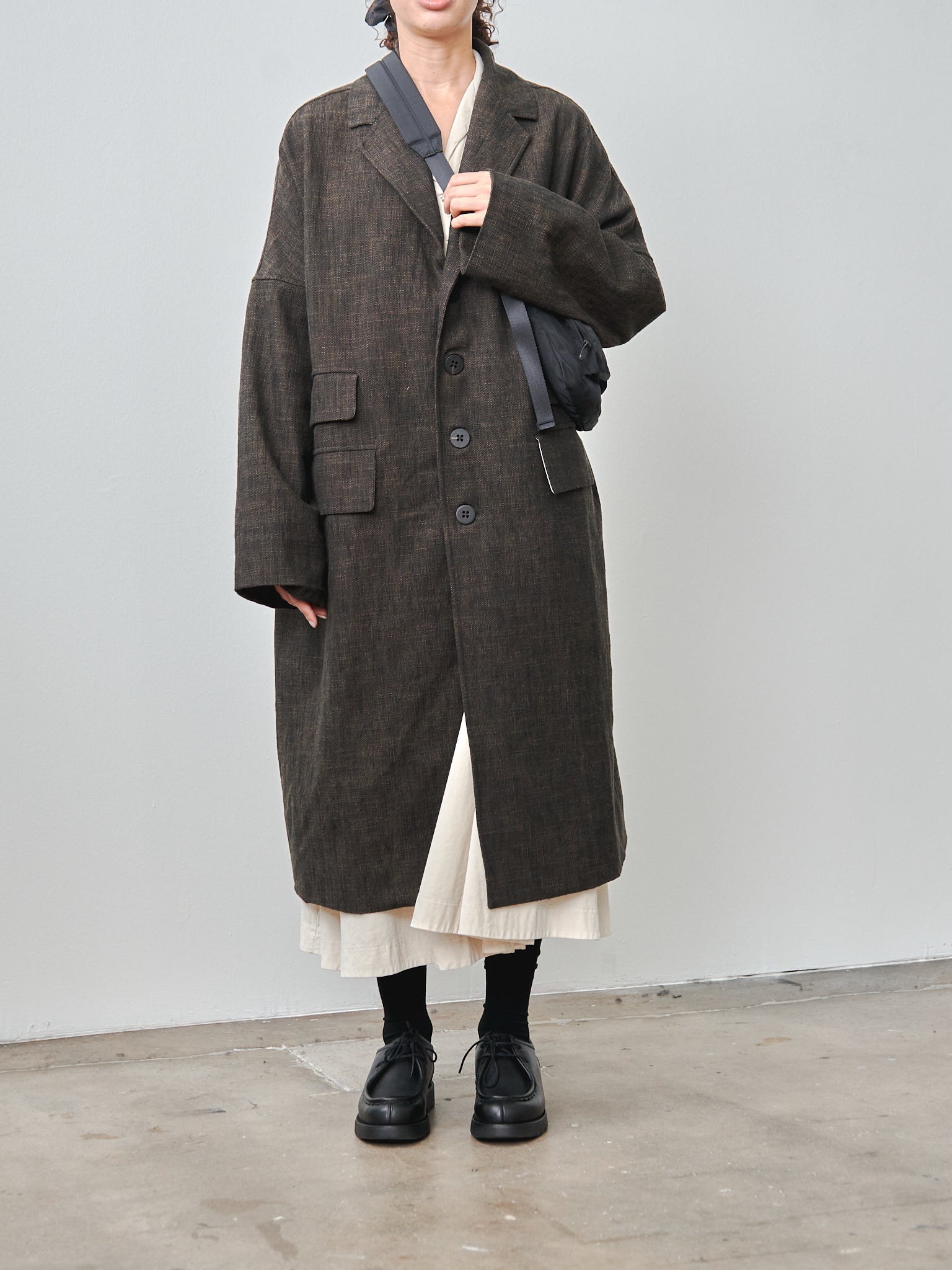 Namu Shop - Album di Famiglia Loose Coat - Cotton Wool Natte