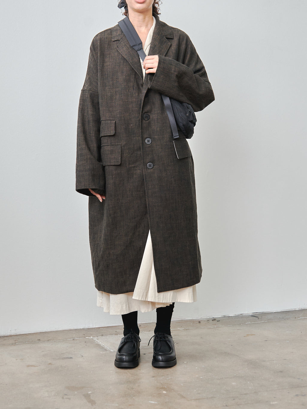 Namu Shop - Album di Famiglia Loose Coat - Cotton Wool Natte