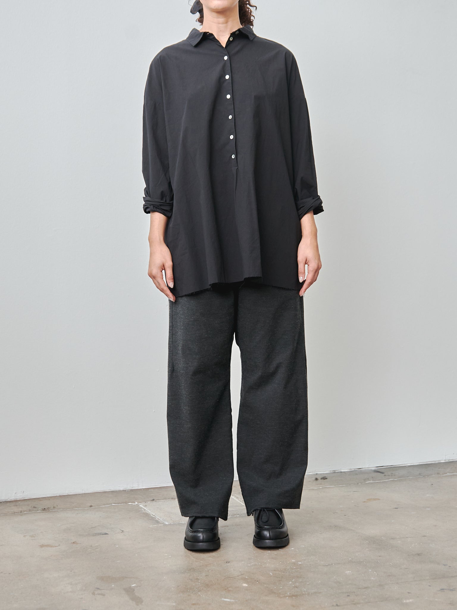 Namu Shop - Album di Famiglia Wrinkled Collar Shirt - Natural