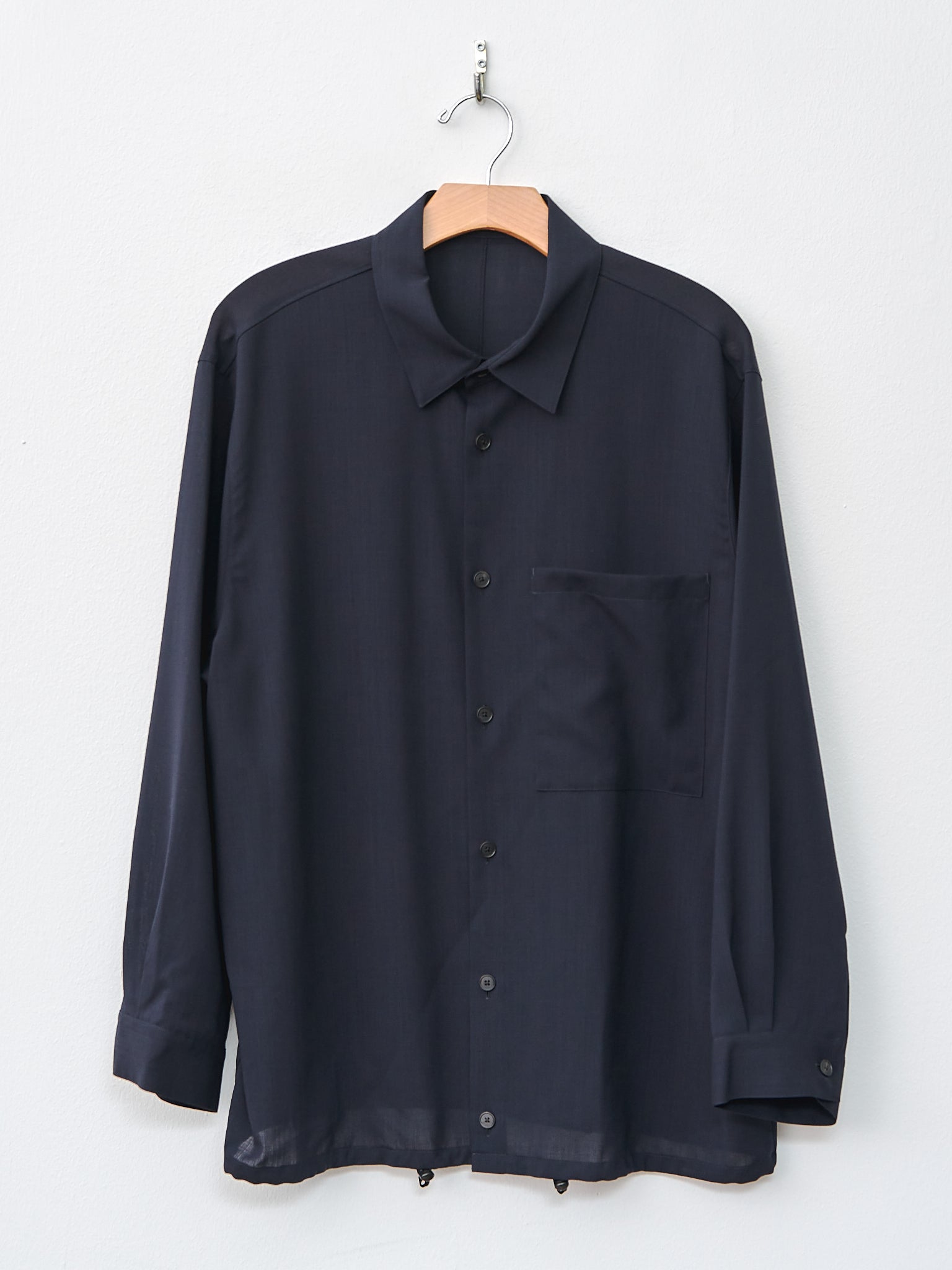 Namu Shop - Aton Wool Lawn CPO Jacket - Navy