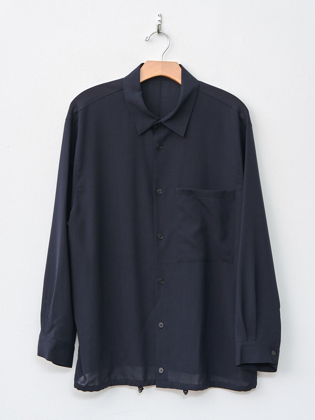 Namu Shop - Aton Wool Lawn CPO Jacket - Navy