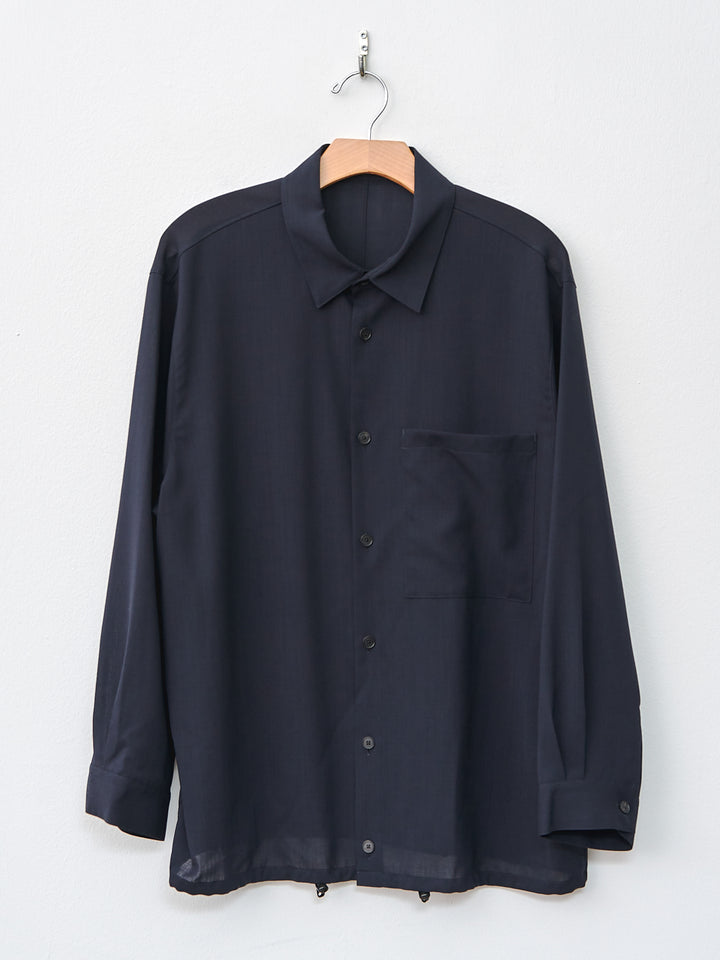 Namu Shop - Aton Wool Lawn CPO Jacket - Navy