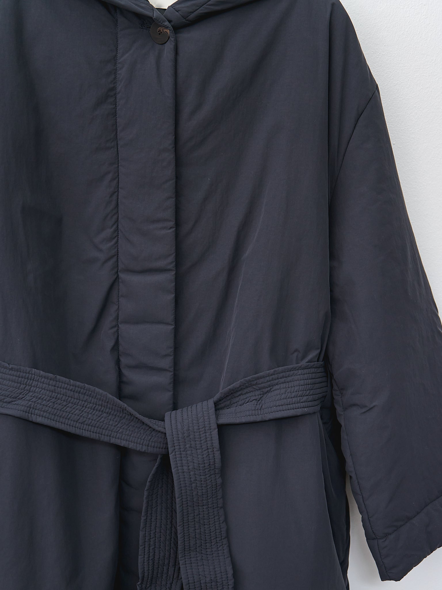 Namu Shop - Studio Nicholson Kariba Belted Wrap Puffer Coat - Black