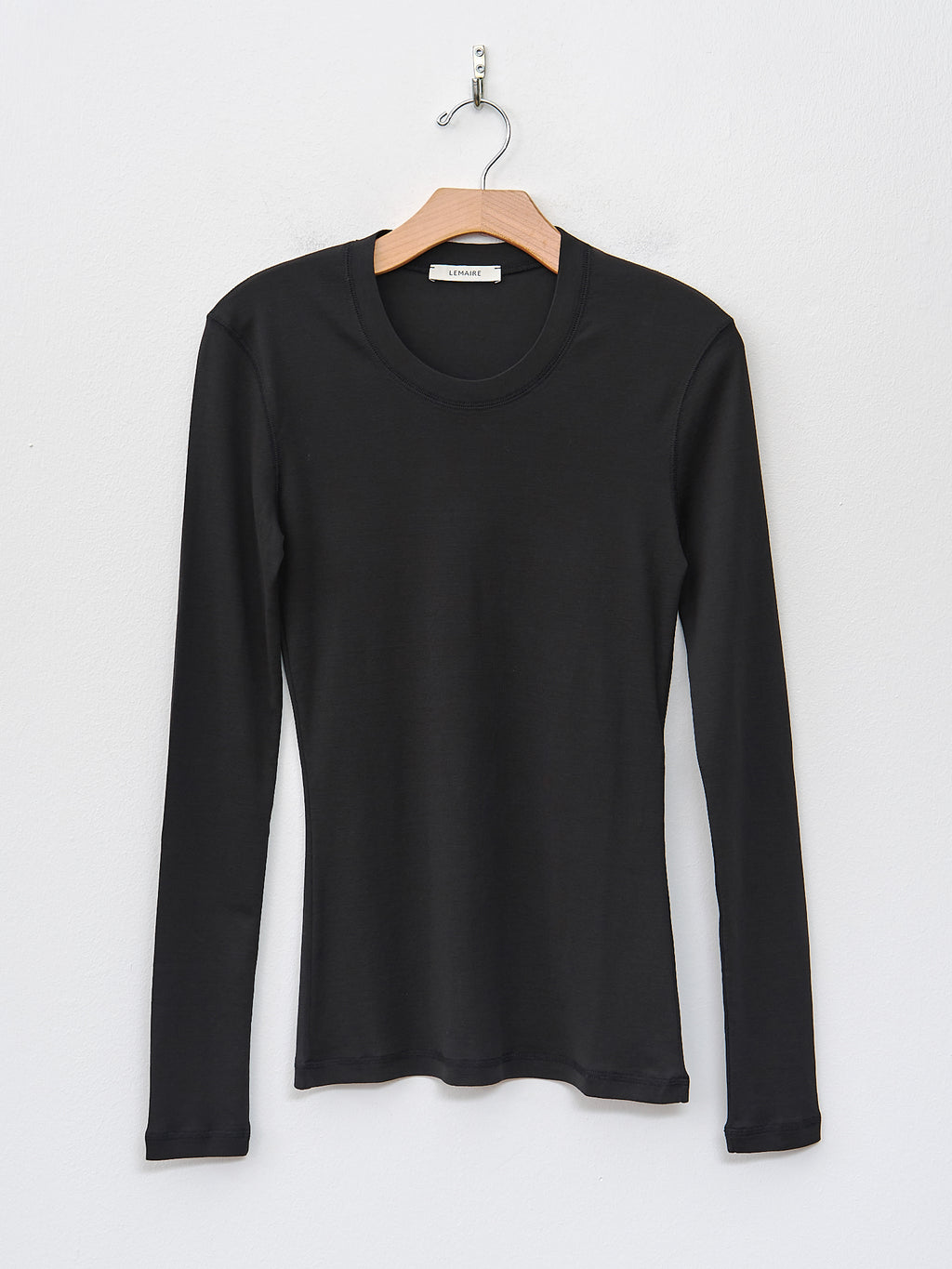 Namu Shop - Lemaire Rib Long Sleeve T-Shirt - Squid Ink