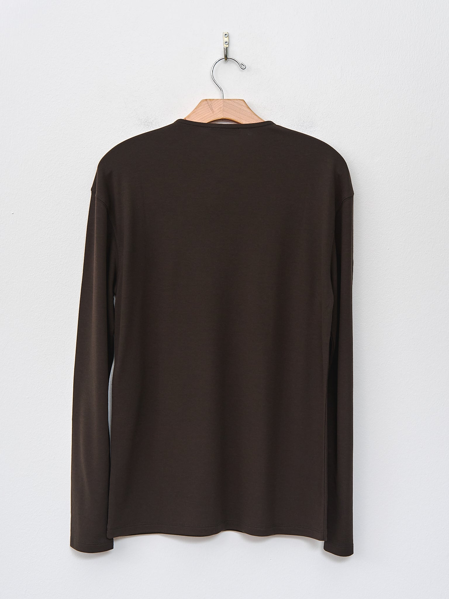 Namu Shop - Lemaire Long Sleeve Foulard Top - Dark Espresso